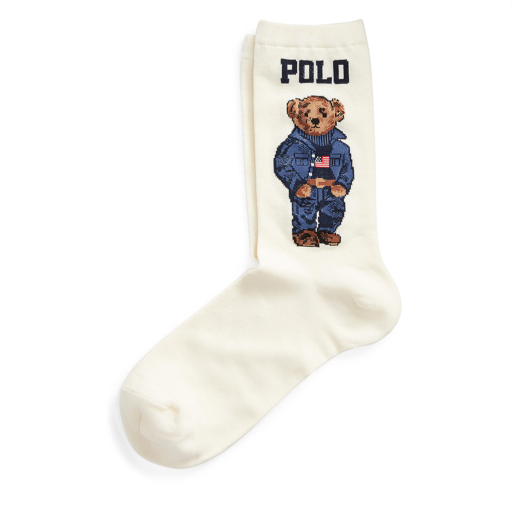 Дълги чорапи Polo Ralph Lauren 455792964001 Бял