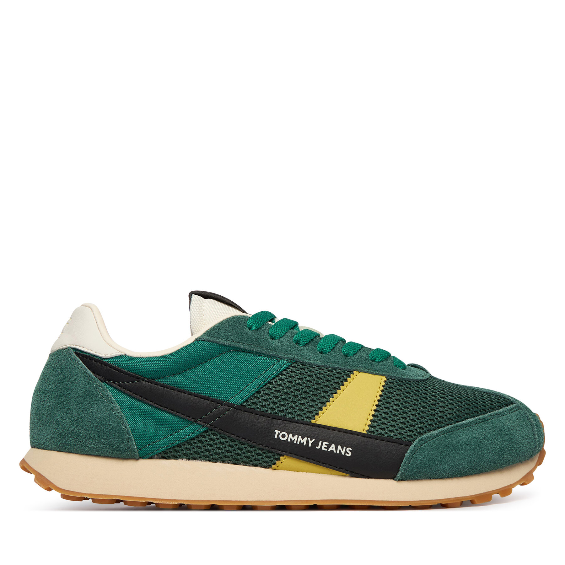 Tenisice Tommy Jeans Retro Runner Archive Open Mesh EM0EM01715 Zelena