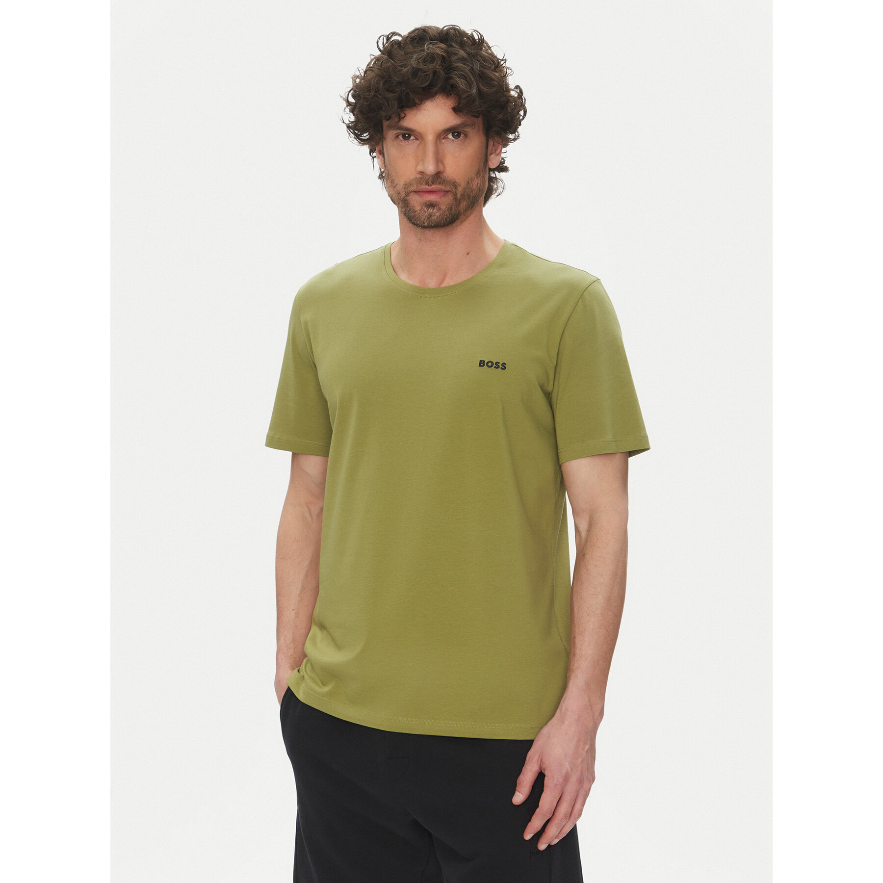 BOSS T-shirt Mix&Match 50515312 Verde Regular Fit