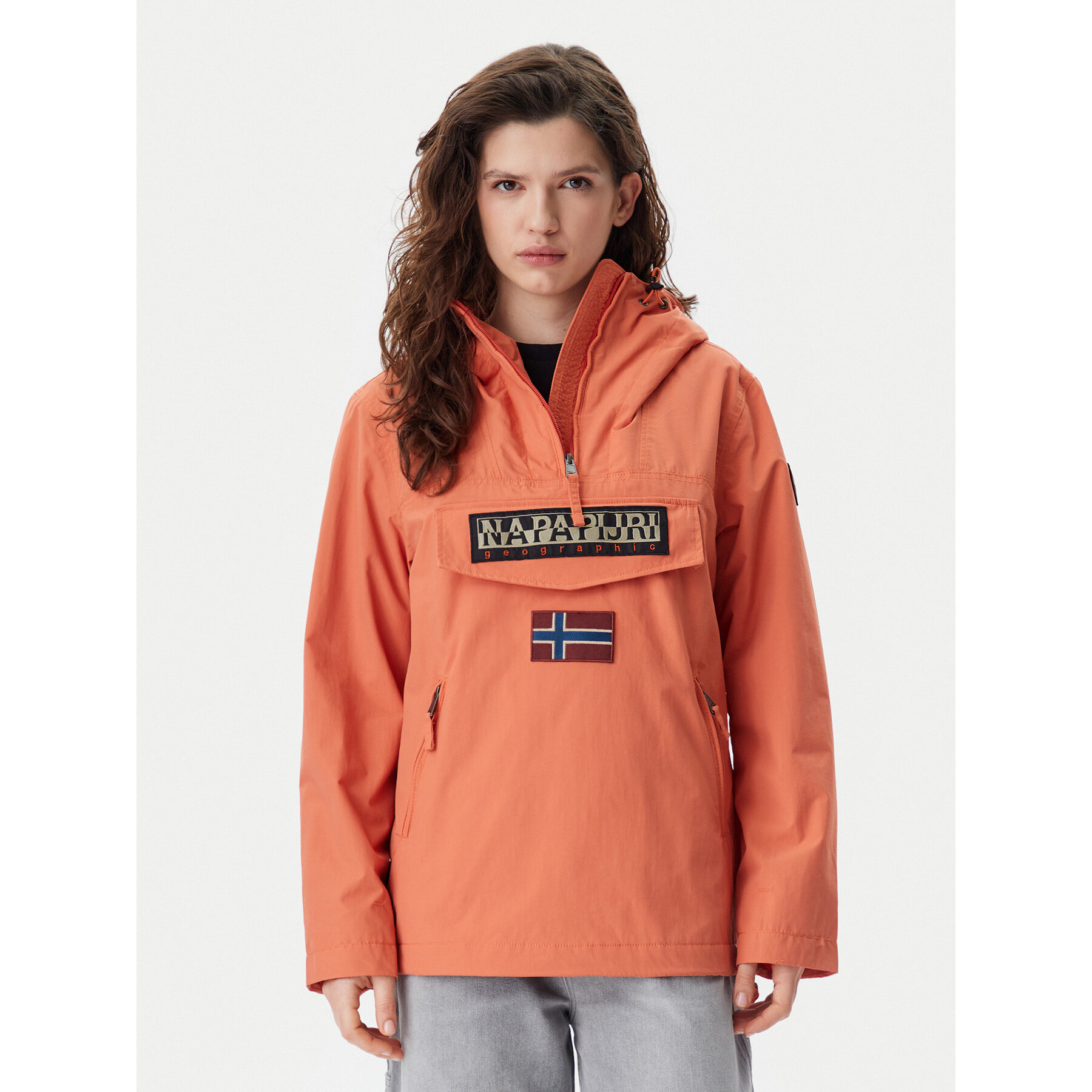 Napapijri Anorak Rainforest NP0A4G7F Orange Regular Fit