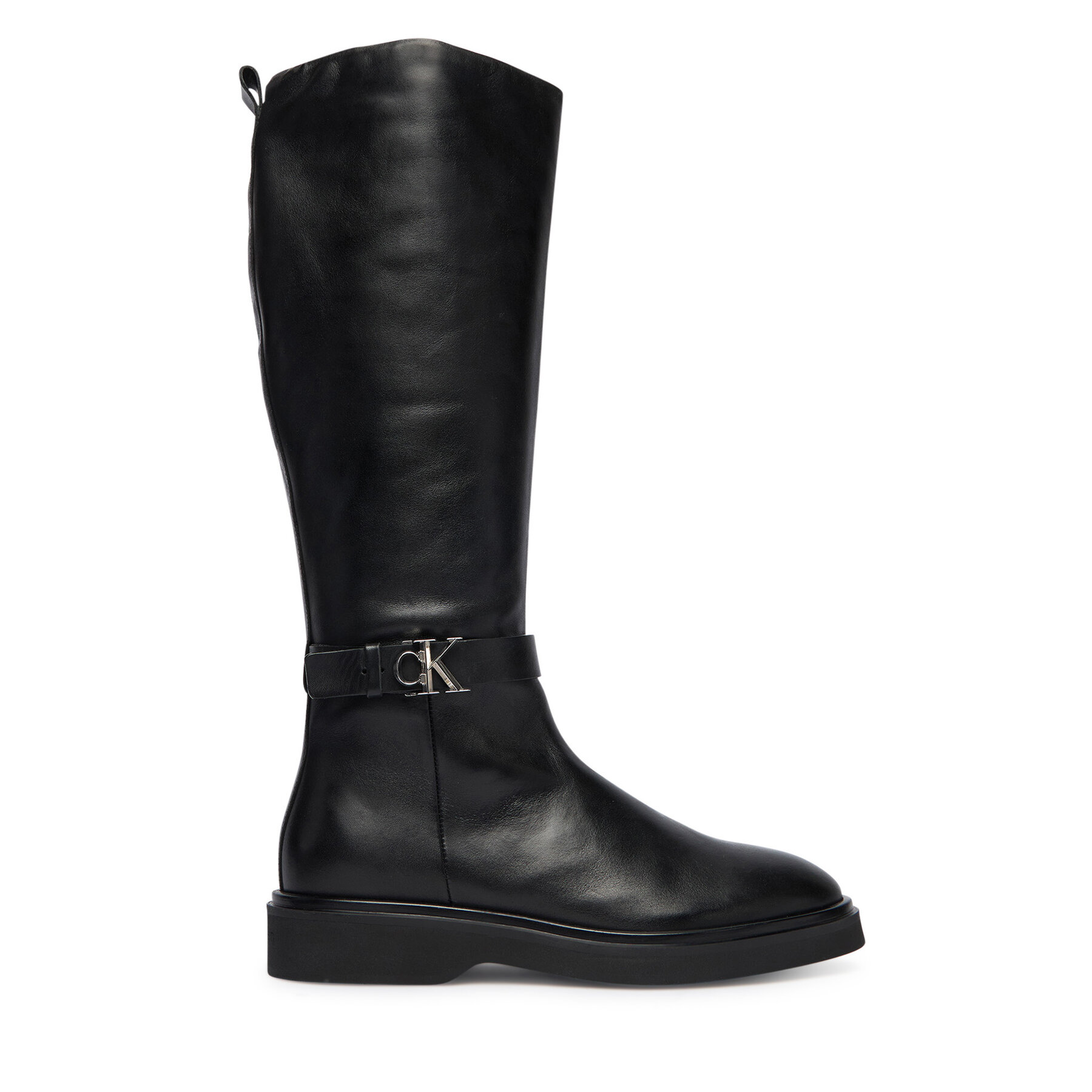 Zimski škornji Calvin Klein Knee Boot W/ Metal Logo HW0HW02665 Črna