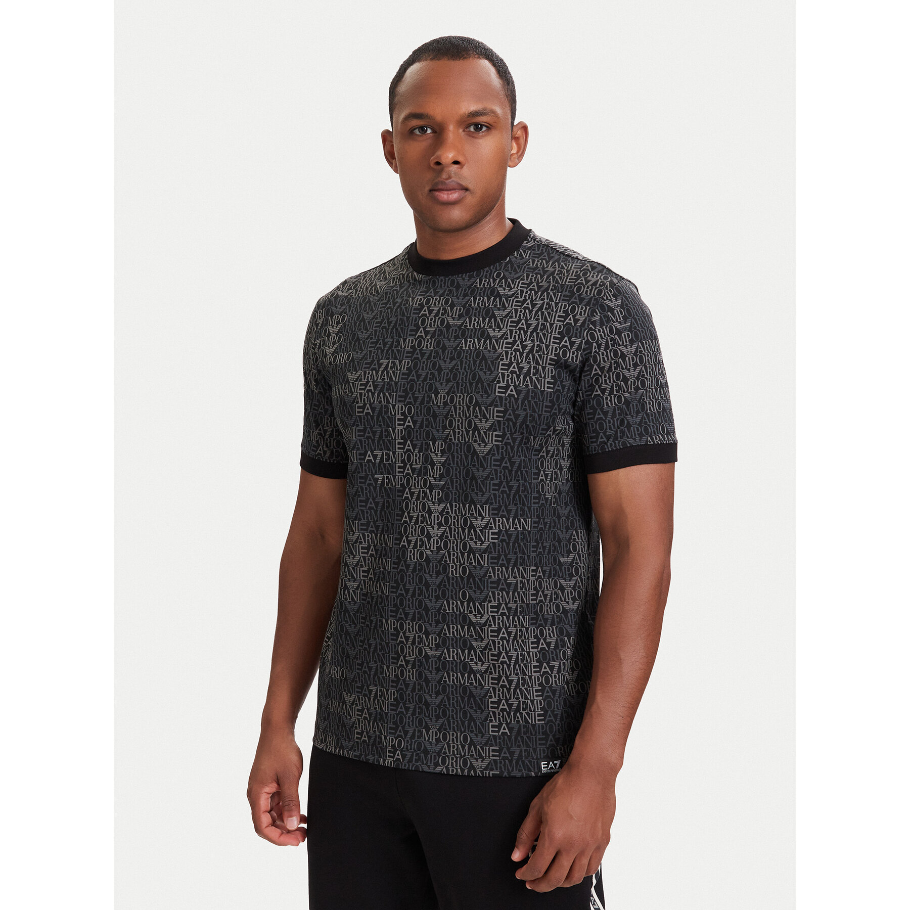 EA7 Emporio Armani T-Shirt 7M002819 AF12874 FC099 Schwarz Regular Fit