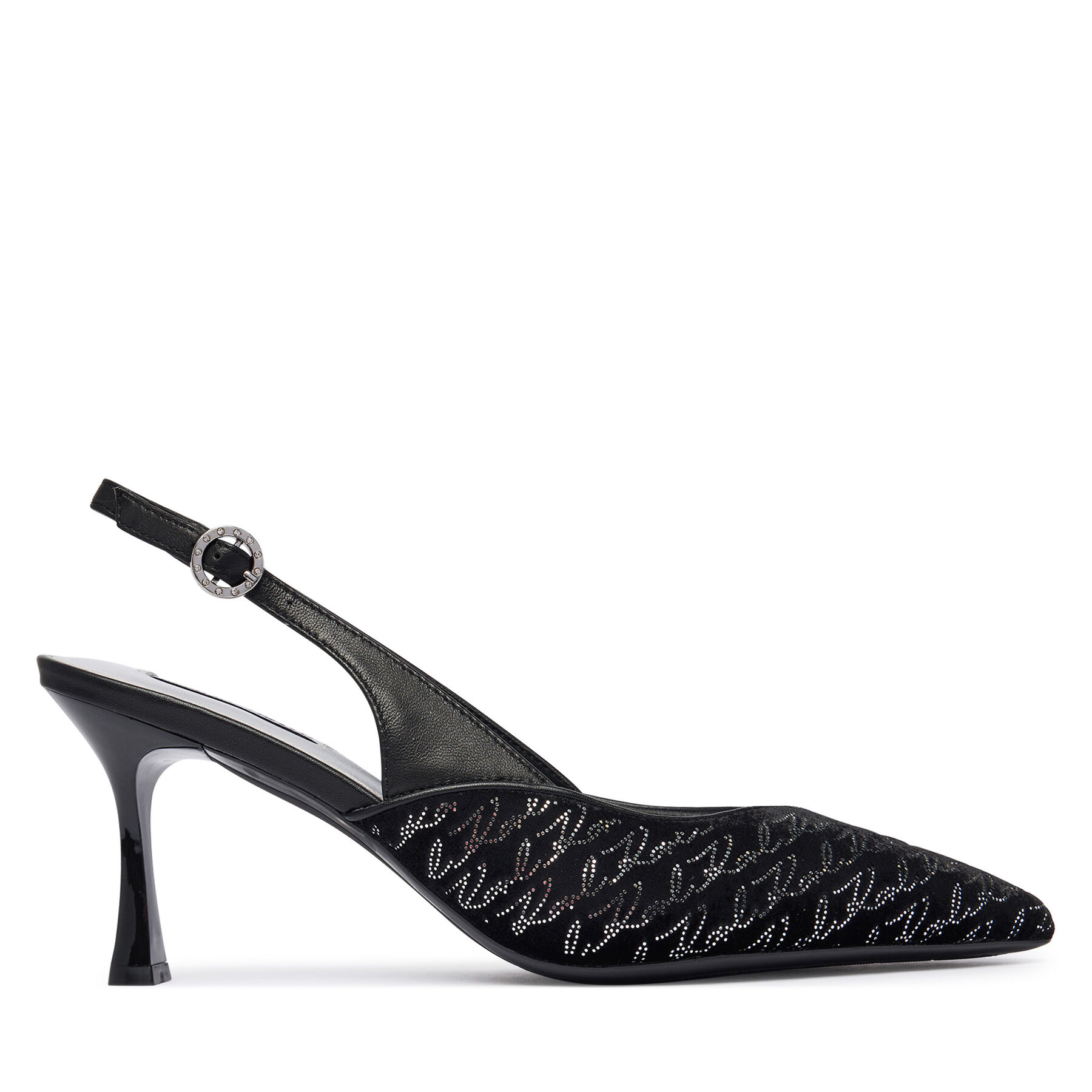 Pantofi cu toc subțire KARL LAGERFELD Sienna KL32706A Negru