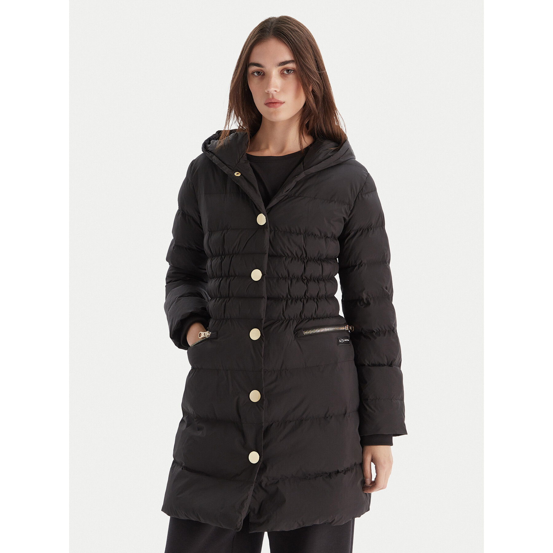 Armani Exchange Winterjacke XW000652 AF15984 UC001 Schwarz Regular Fit