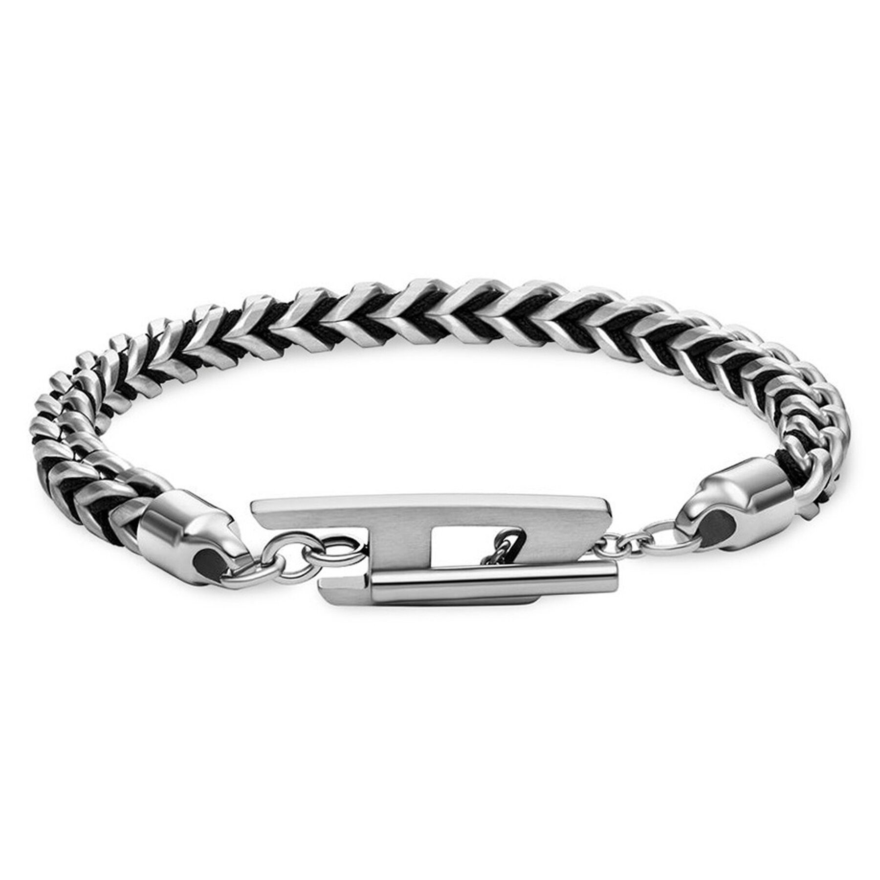 Bracelet Diesel D Logo Chain DX1540040 Argent