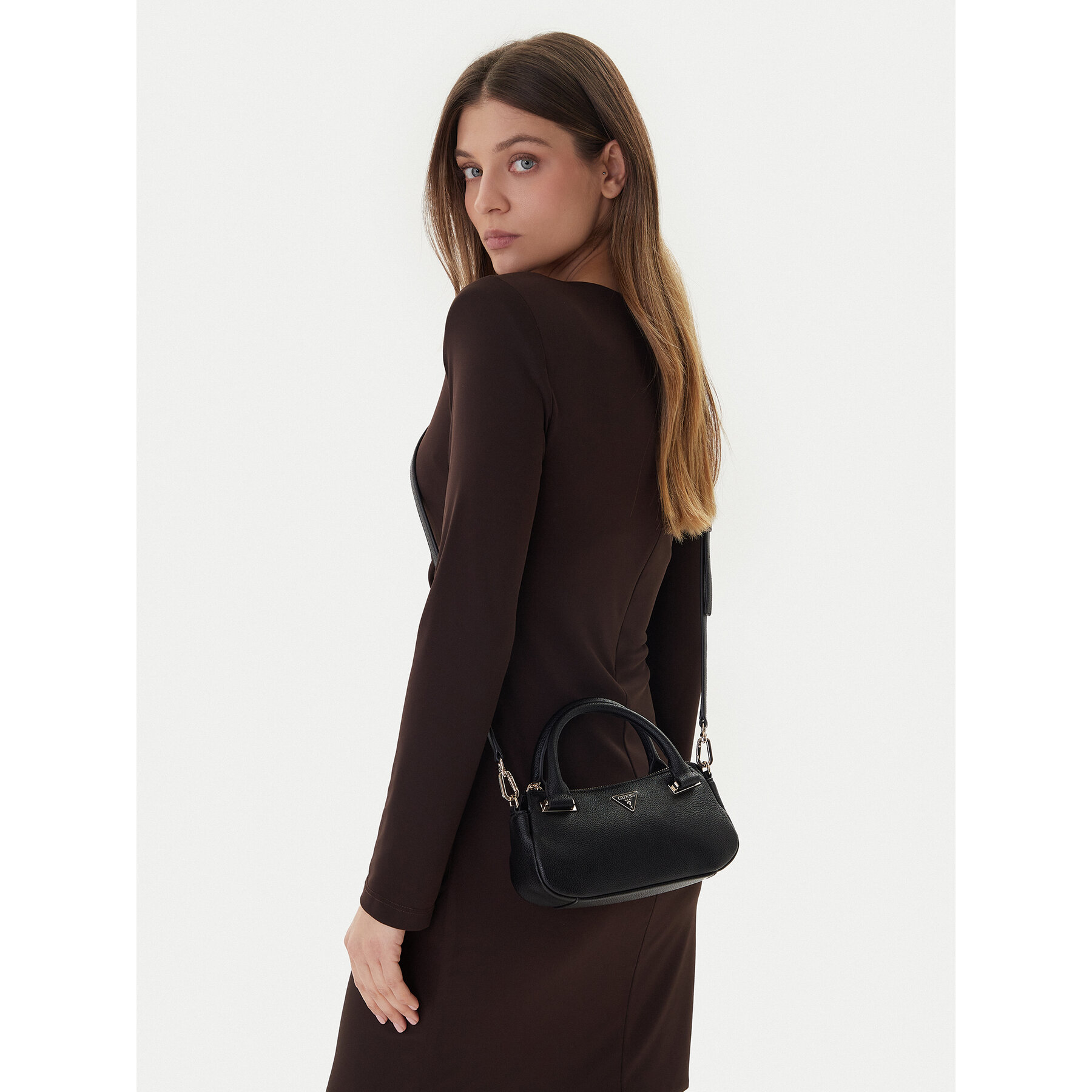 Geantă Guess Evie Mini HWBG96 64760 Negru