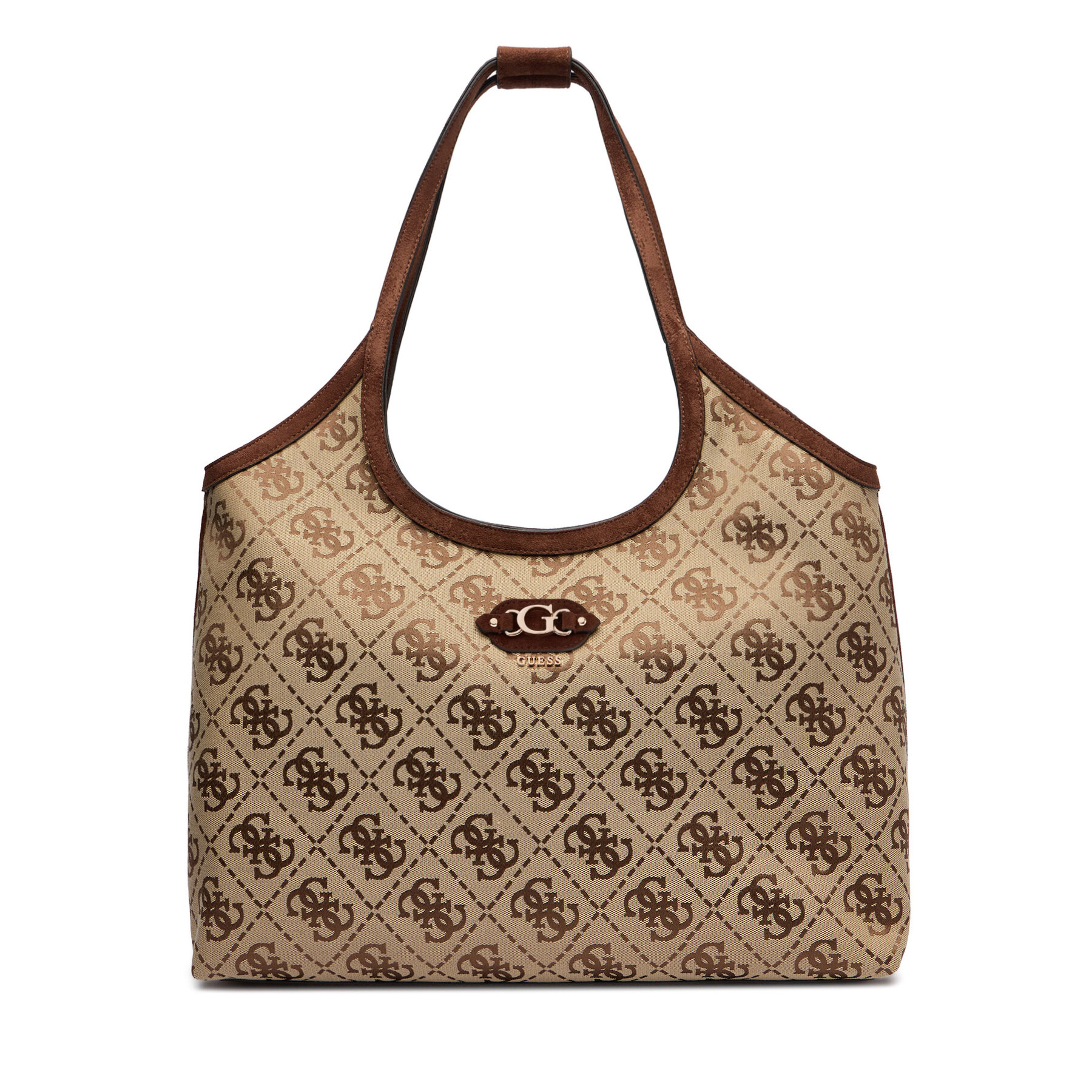 Τσάντα Guess Samantha Travel TWLB23 13010 Σκούρο μπεζ
