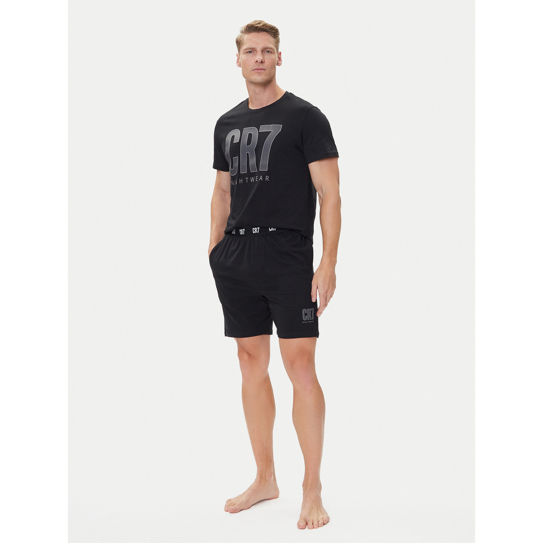 Cristiano Ronaldo CR7 Pyjama 8730-41 Schwarz Regular Fit