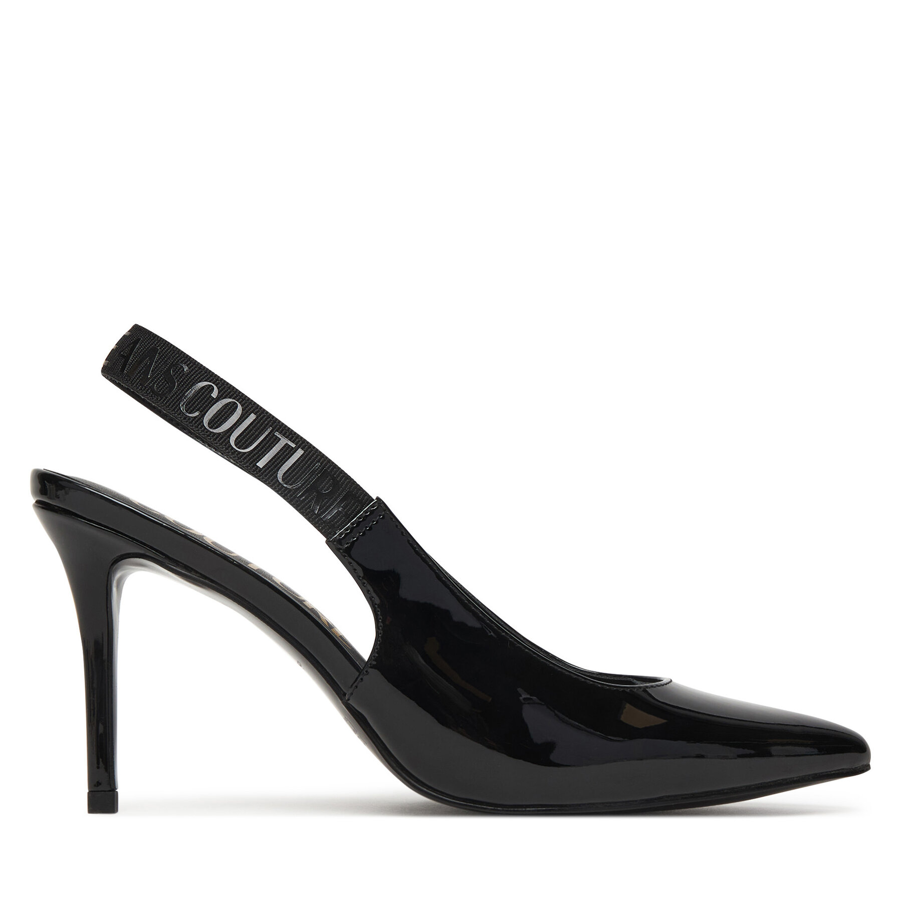 Pantofi cu toc subțire Versace Jeans Couture 80VA3S52 ZS859 899 Negru