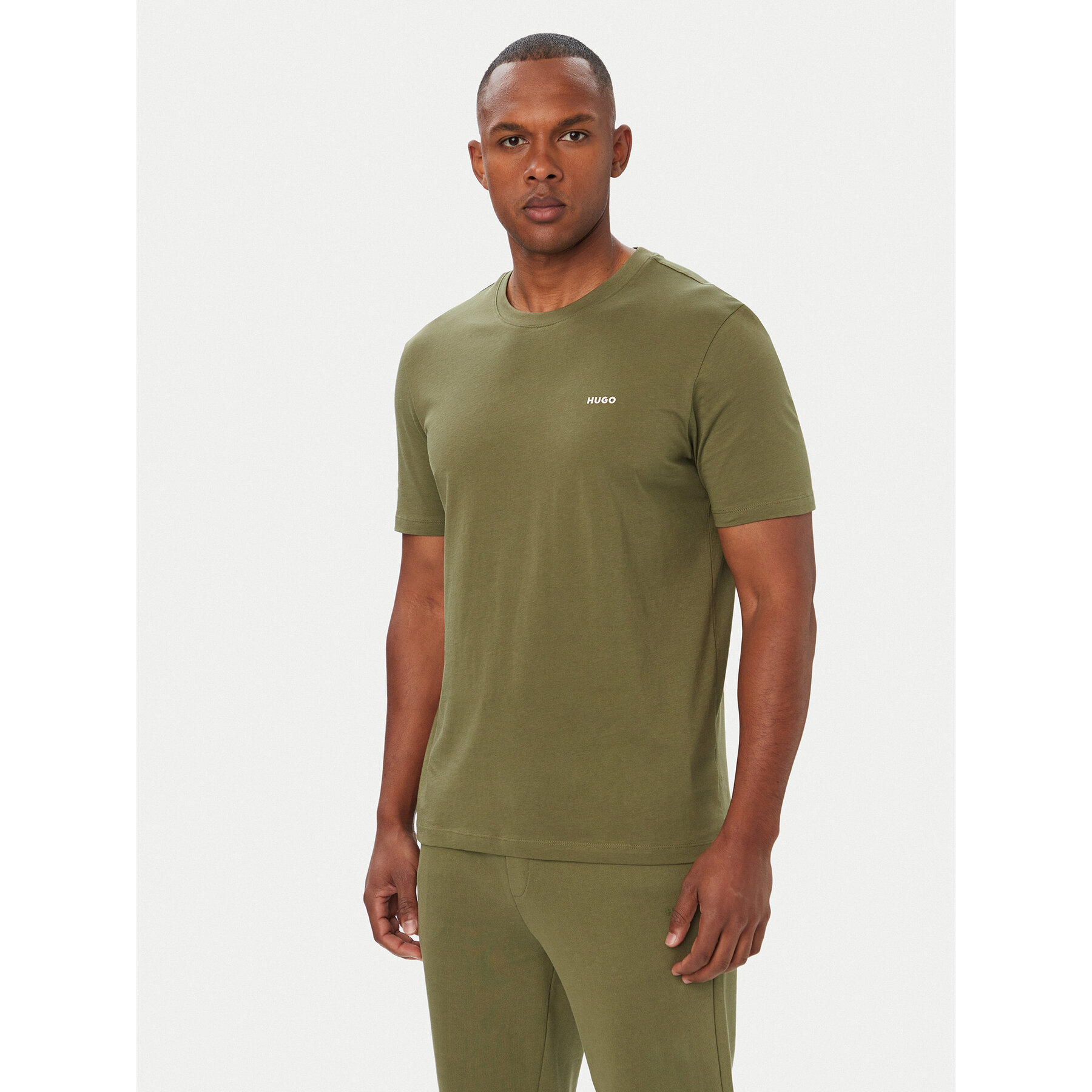 HUGO T-Shirt Dero222 50466158 Grün Regular Fit