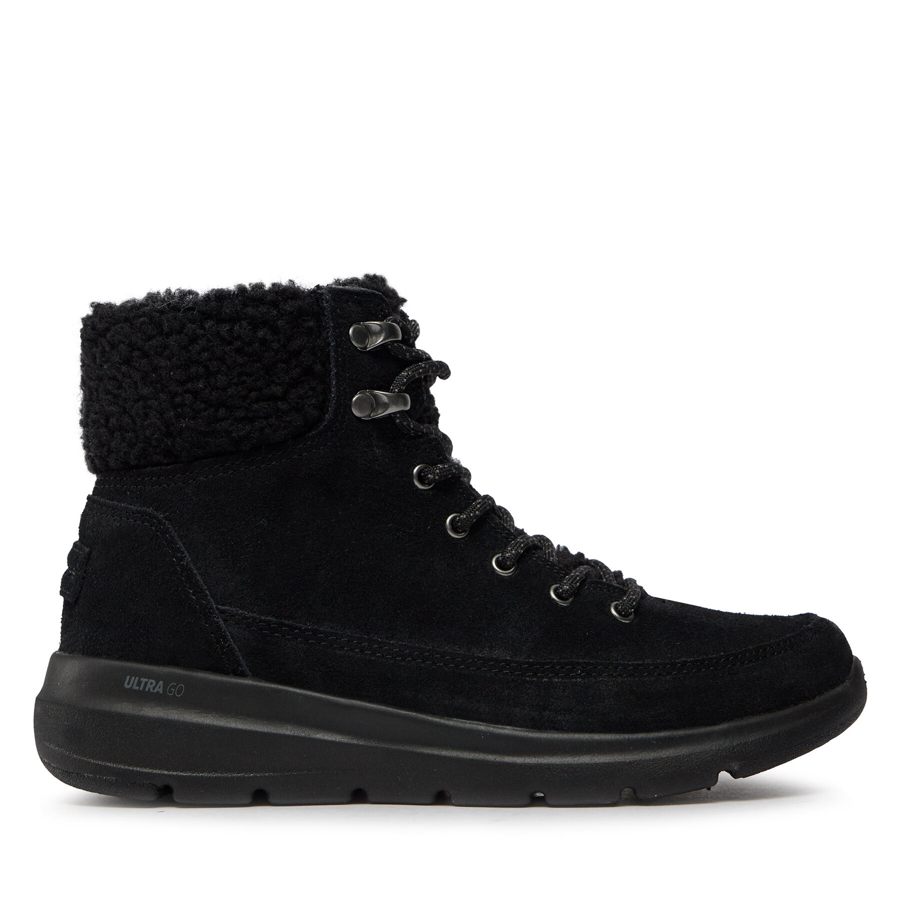 Šnurovacia obuv Skechers Glacial Ultra Woodlands 16677/BBK Čierna
