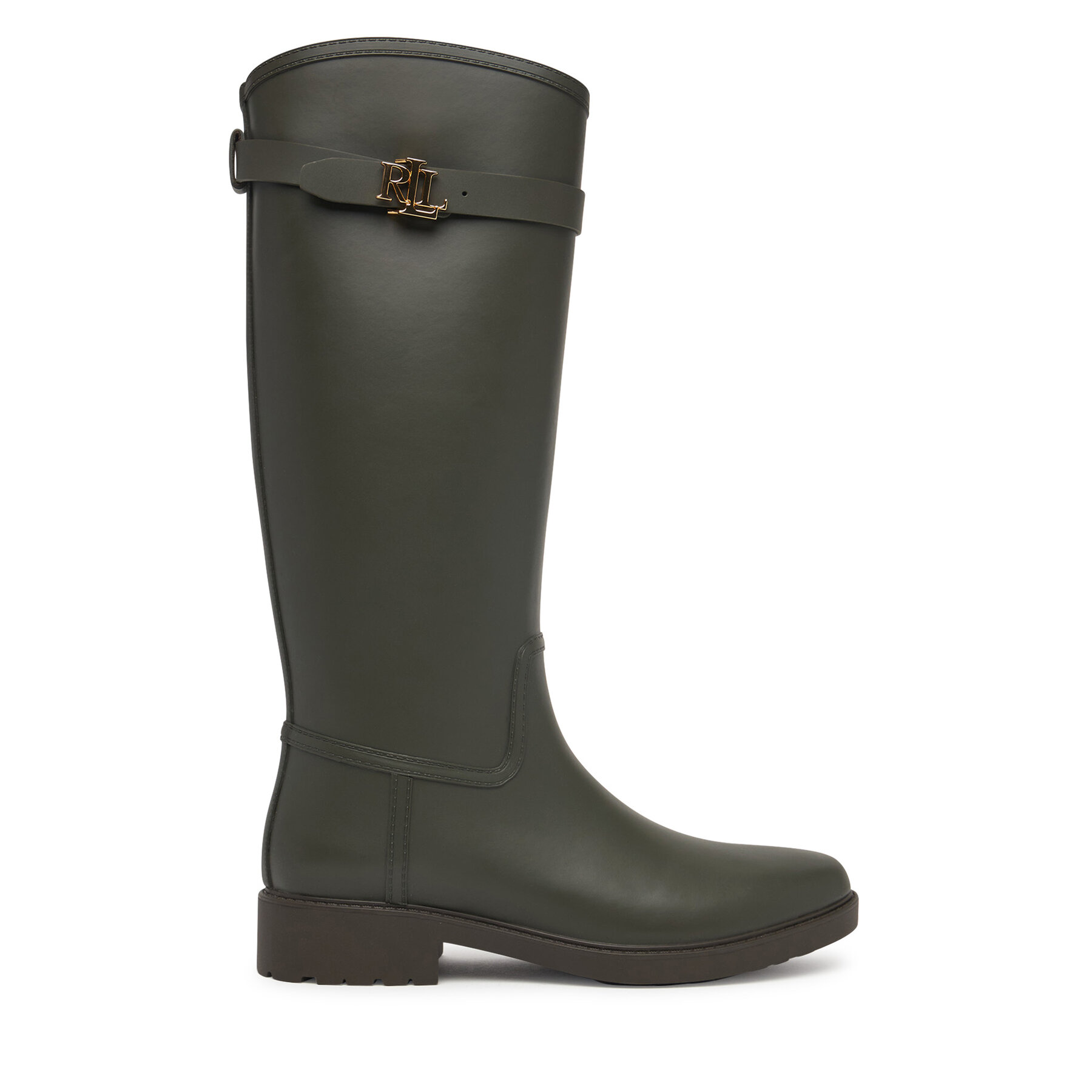 Gumijasti škornji LAUREN RALPH LAUREN Portiah Bo Wbo 802980678003 Zelena