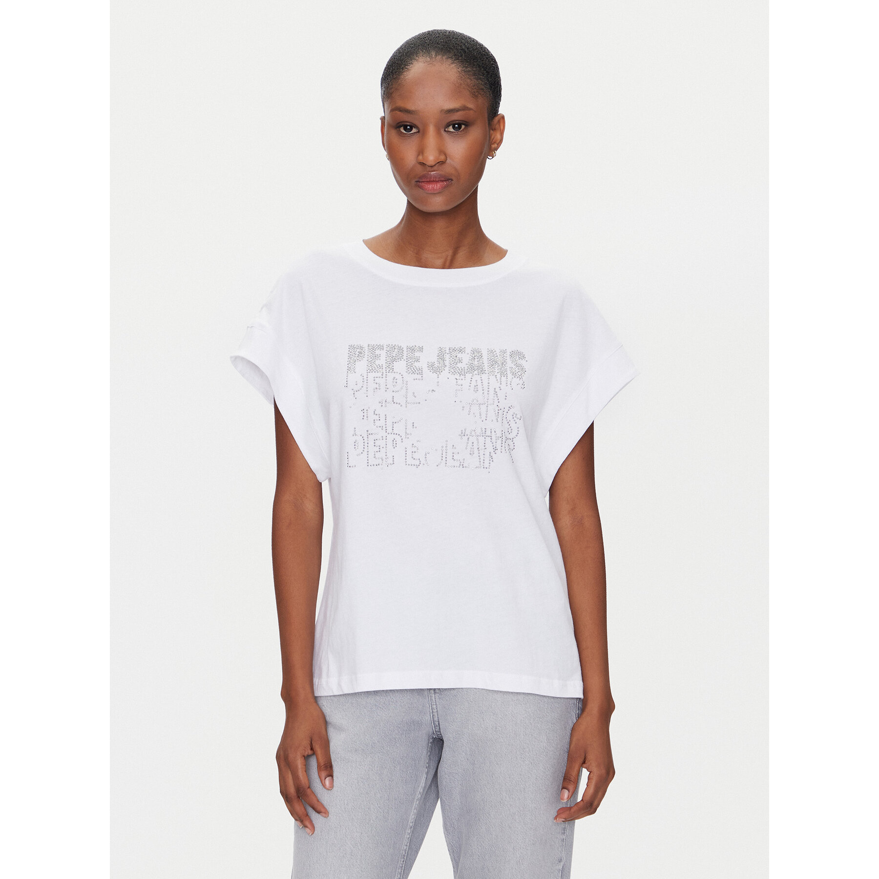 Pepe Jeans T-Shirt Lira PL505996 Λευκό Regular Fit