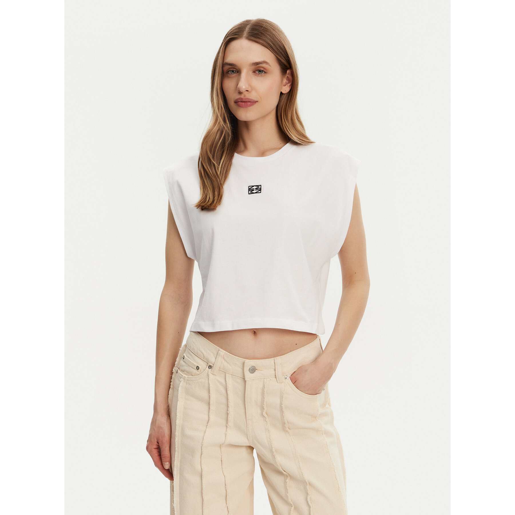 Noisy May T-Shirt Speedy 27033493 Λευκό Regular Fit