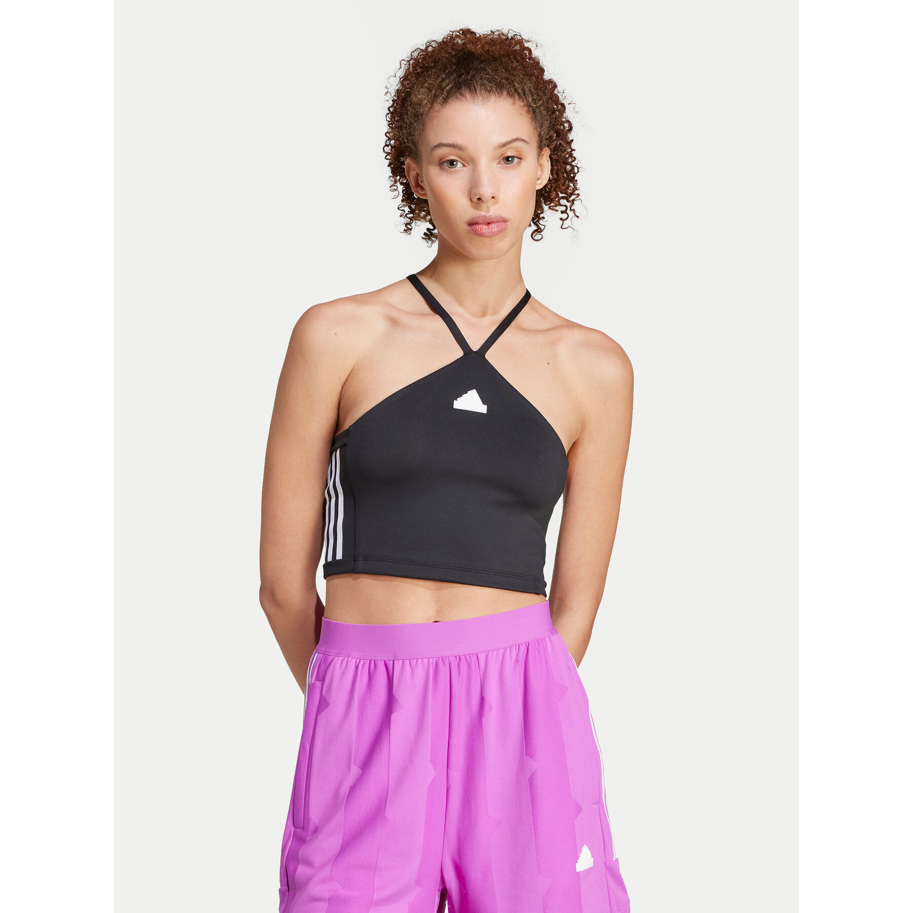 adidas Τοπ Tiro Cut 3-Stripes Summer IX3503 Μαύρο Slim Fit