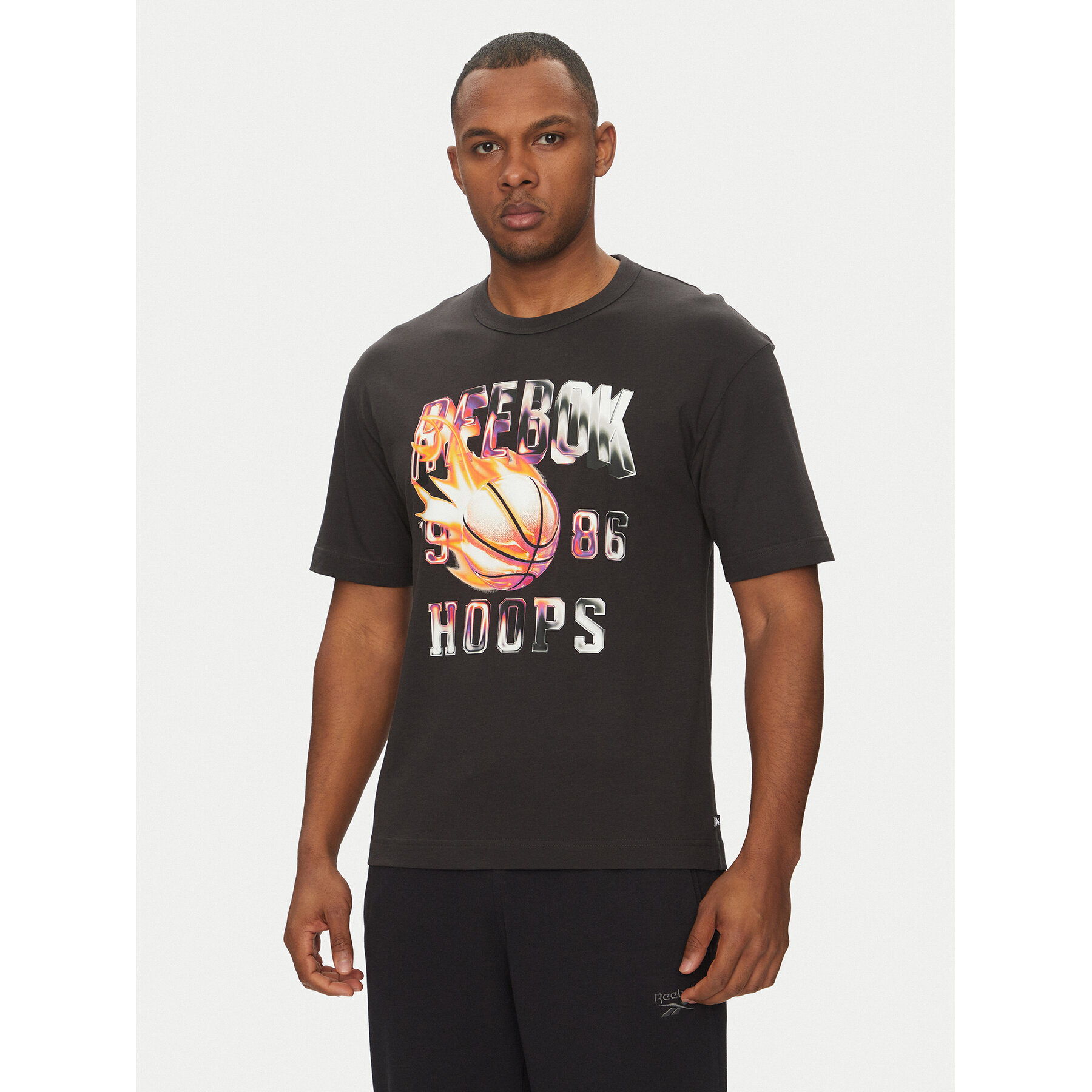 Reebok T-Shirt 100218817 Μαύρο Regular Fit