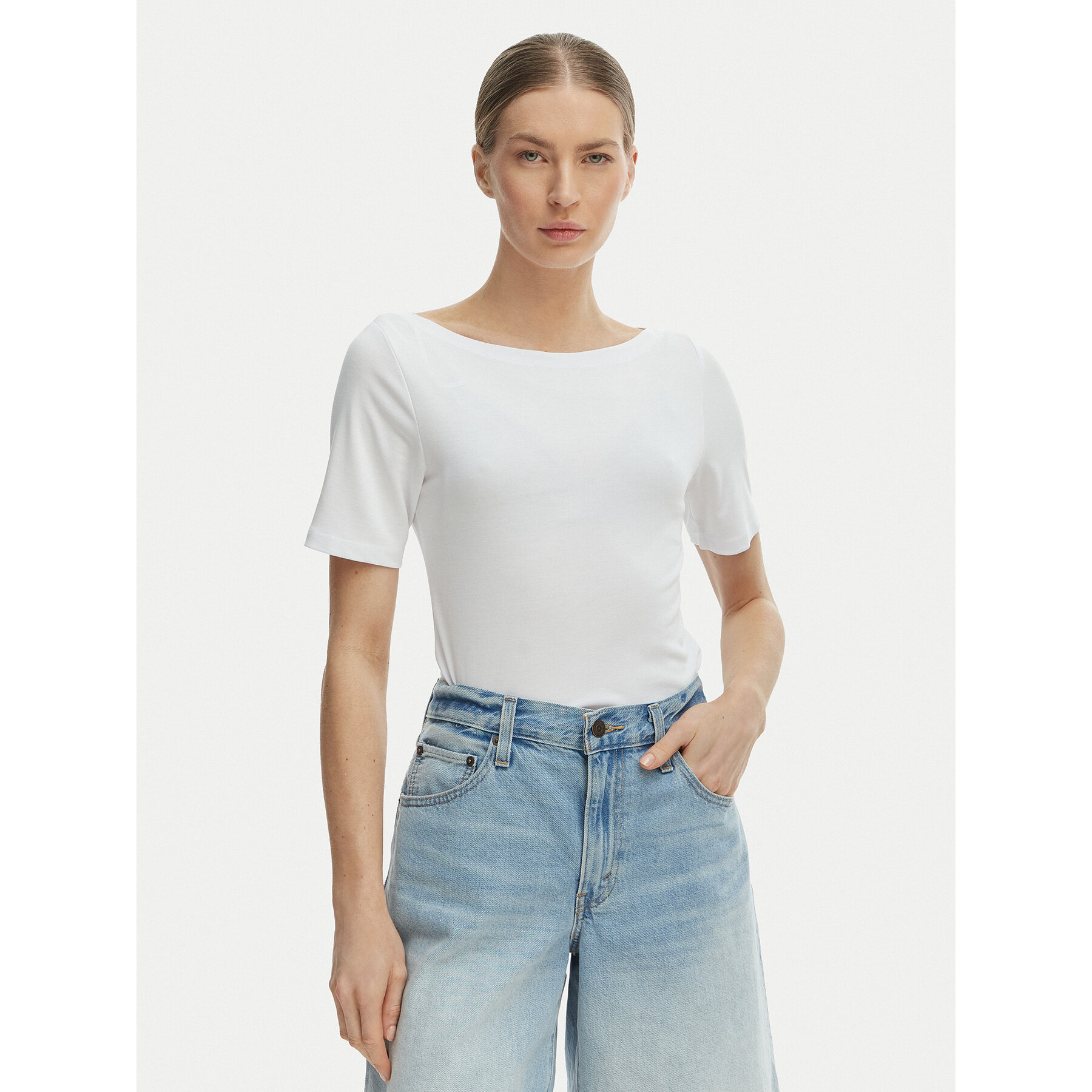 ONLY T-shirt Free 15367559 Bijela Regular Fit