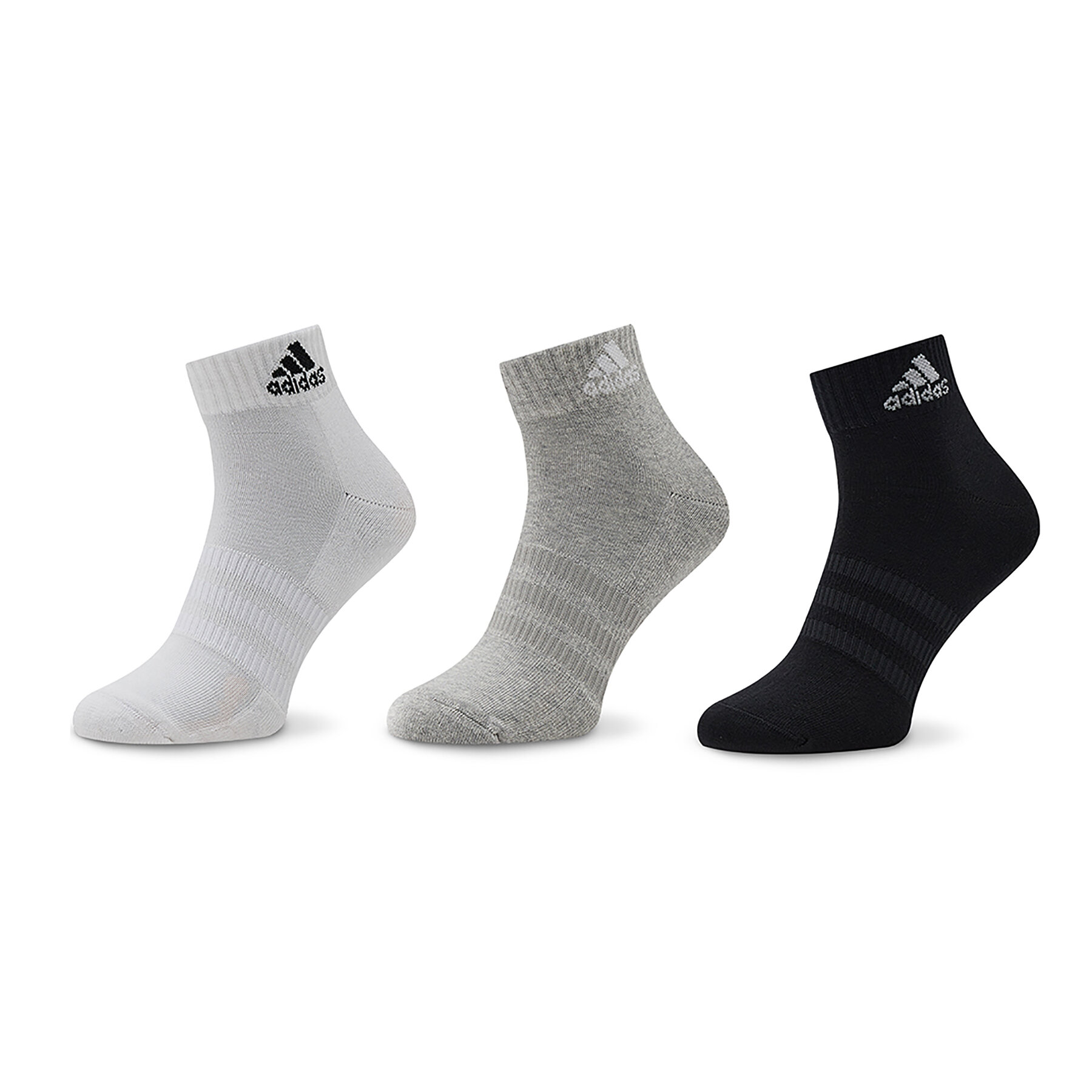 Chaussettes basses unisex adidas Cushioned Sportswear Ankle Socks 3 Pairs IC1281 Gris