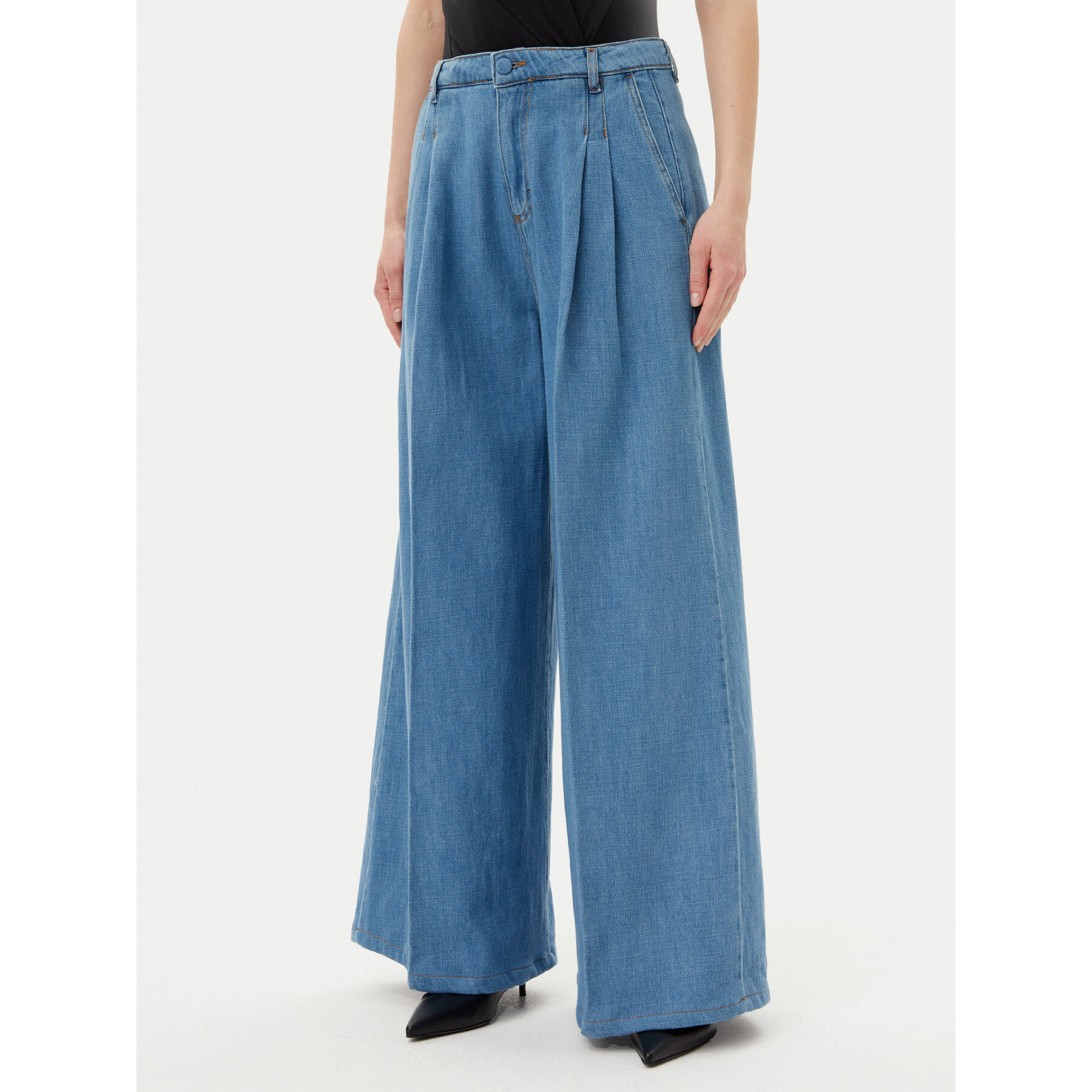 Silvian Heach Jeans Ignate GPP25392JE Blau Wide Leg