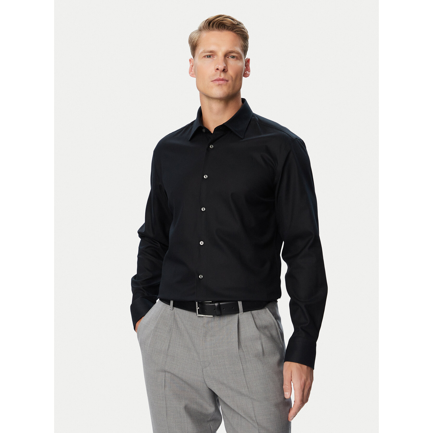 BOSS Hemd H-Hank-K-C1-261 50560628 Schwarz Slim Fit