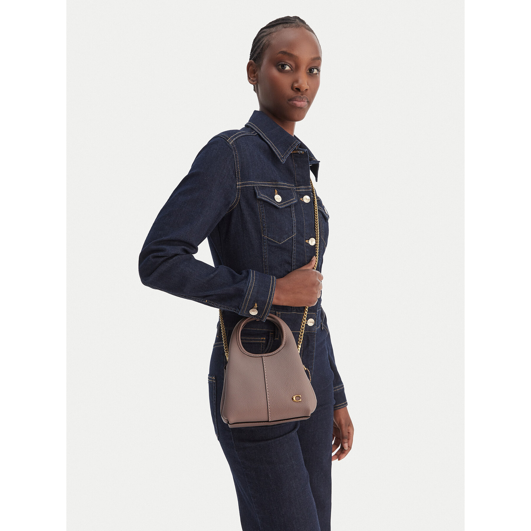 Geantă Coach Lana 19 CCY32 Bej