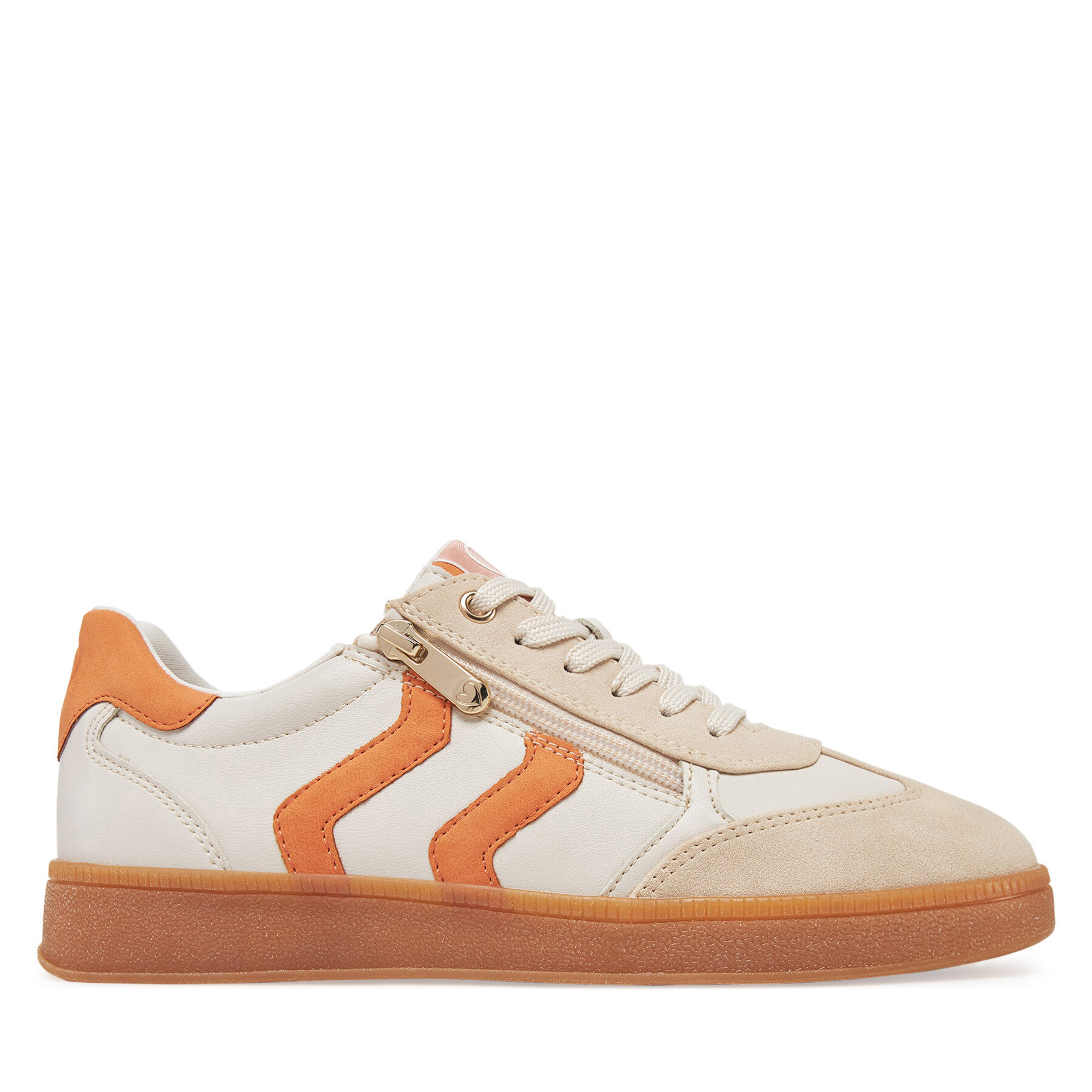 Damen Sneakers Marco Tozzi, Schuhgröße 37, Beige, 2-23739-44