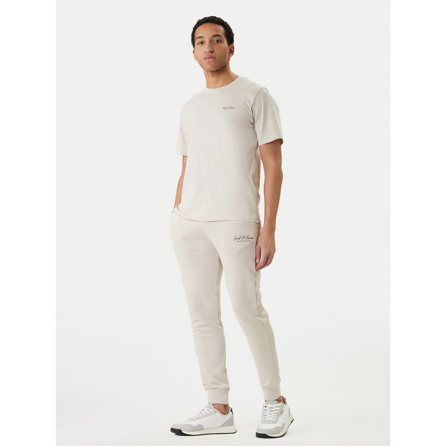 Jack & Jones Camiseta Earchive 12297641 Beis Regular Fit