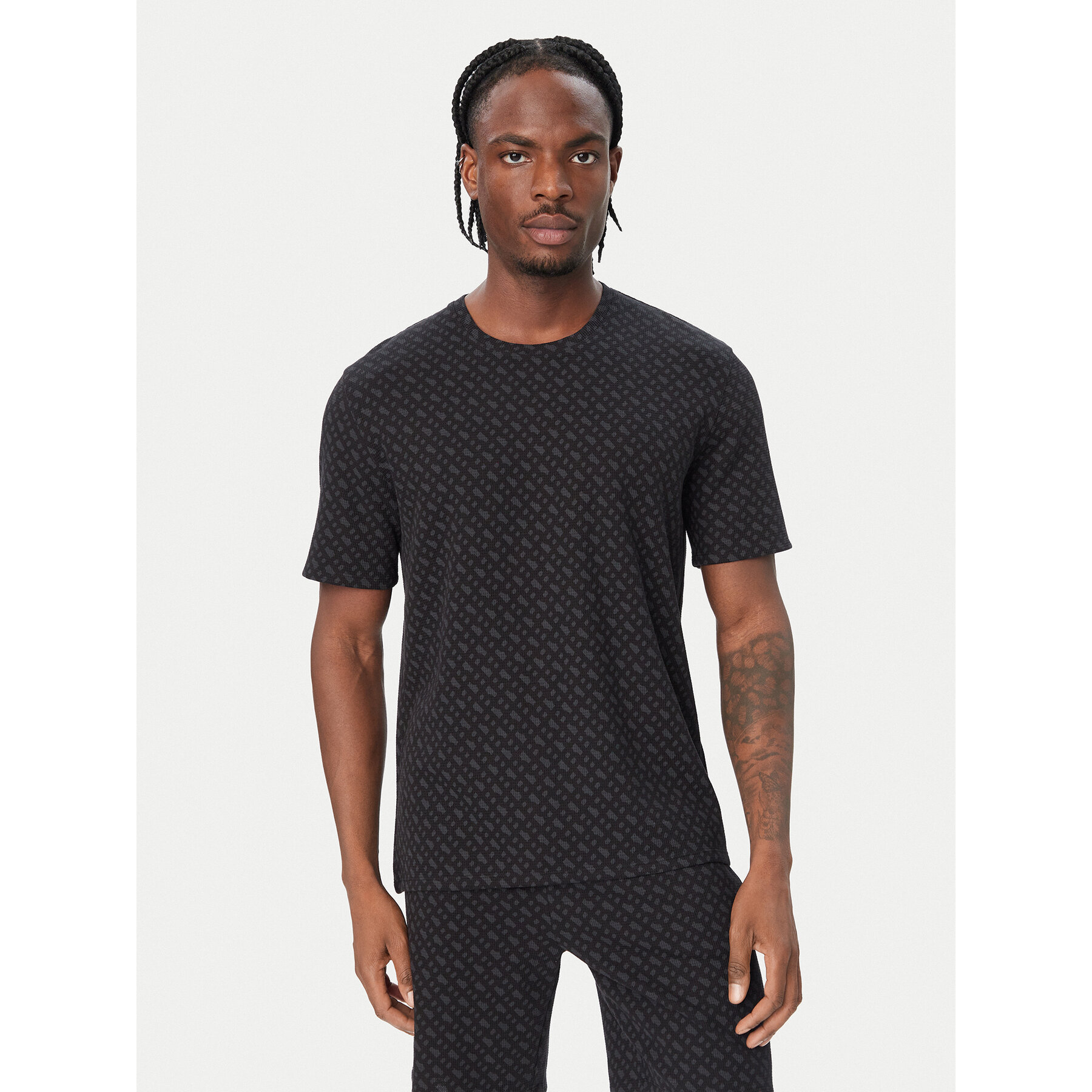 BOSS Majica 50571386 Črna Regular Fit