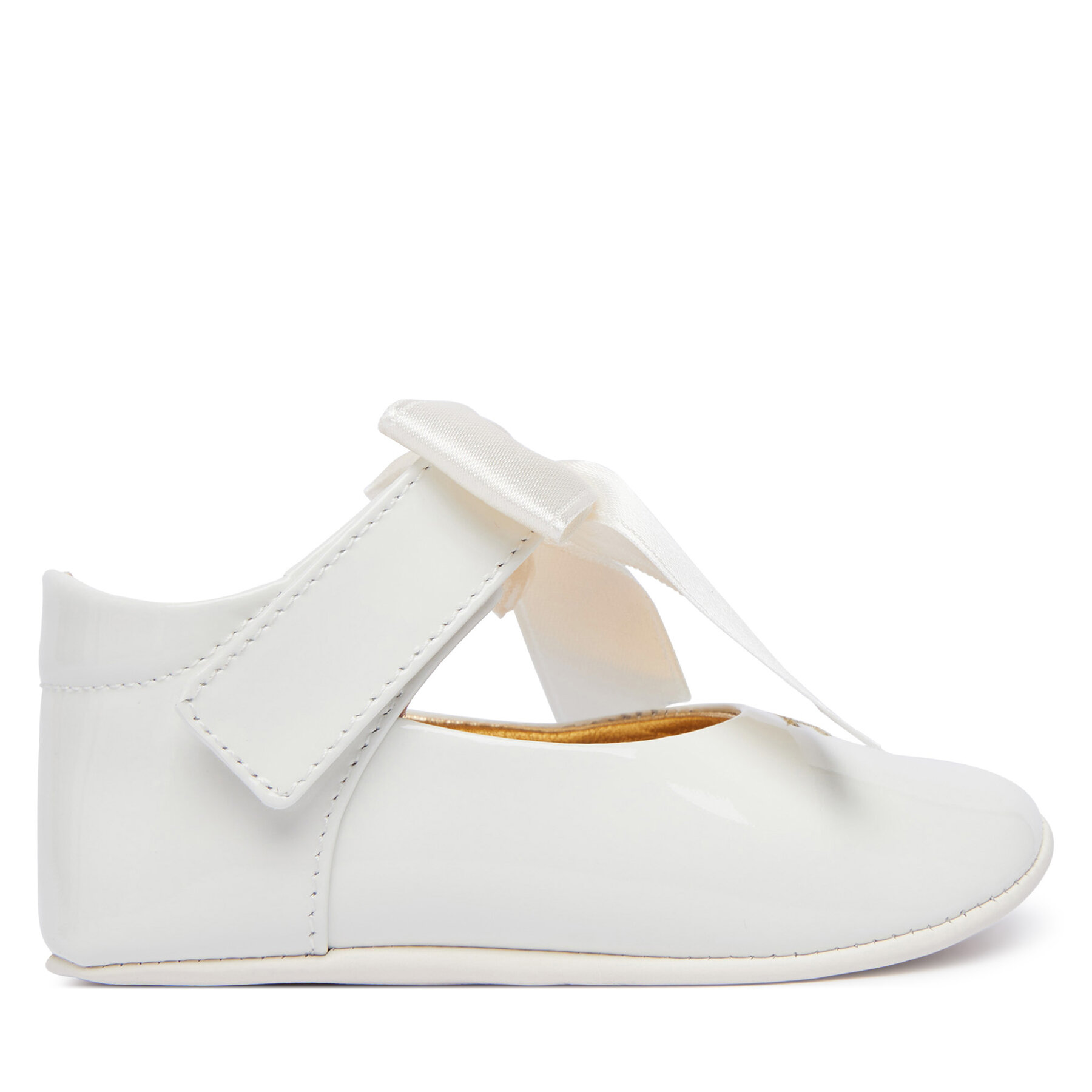 Pantofiori pentru bebeluși Elisabetta Franchi F0A3-E0610-1855 Alb