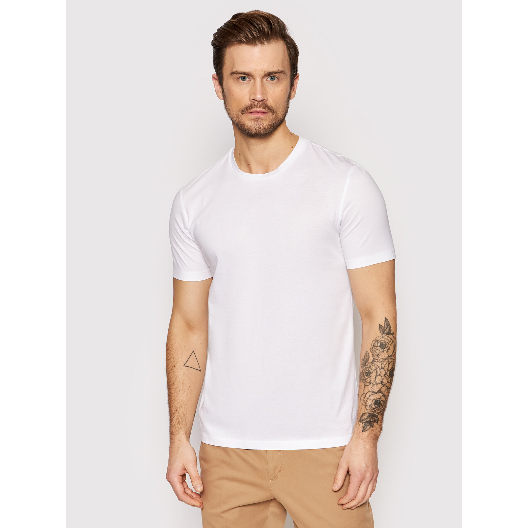 Boss T-shirt Tessler 50468395 Bianco Slim Fit