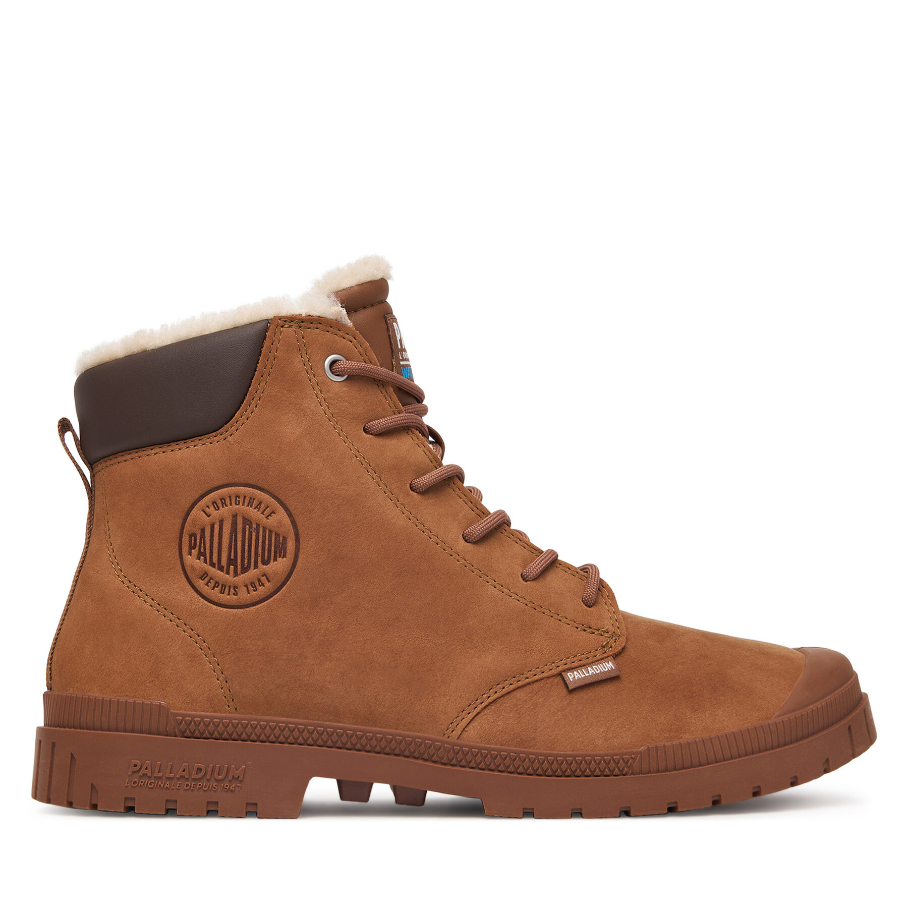 Planinarske cipele Palladium Sp20 Cuff Lth Wp Wl 79067-291-M Smeđa