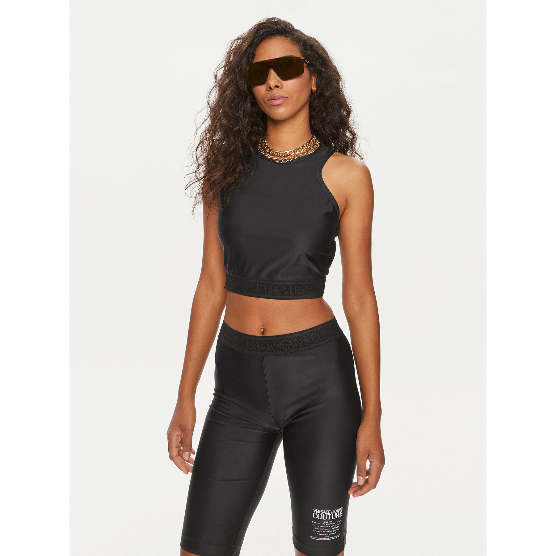 Versace Jeans Couture Versace Jeans Couture Τοπ 76HAM227 Μαύρο Skinny Fit