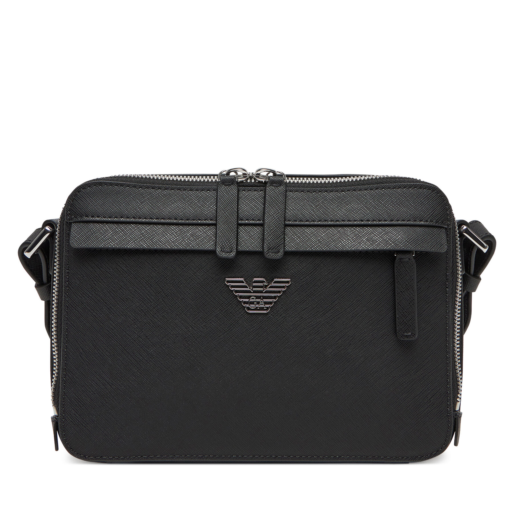 Torbica za okrog pasu Emporio Armani EM001186 AF13805 UC001 Črna