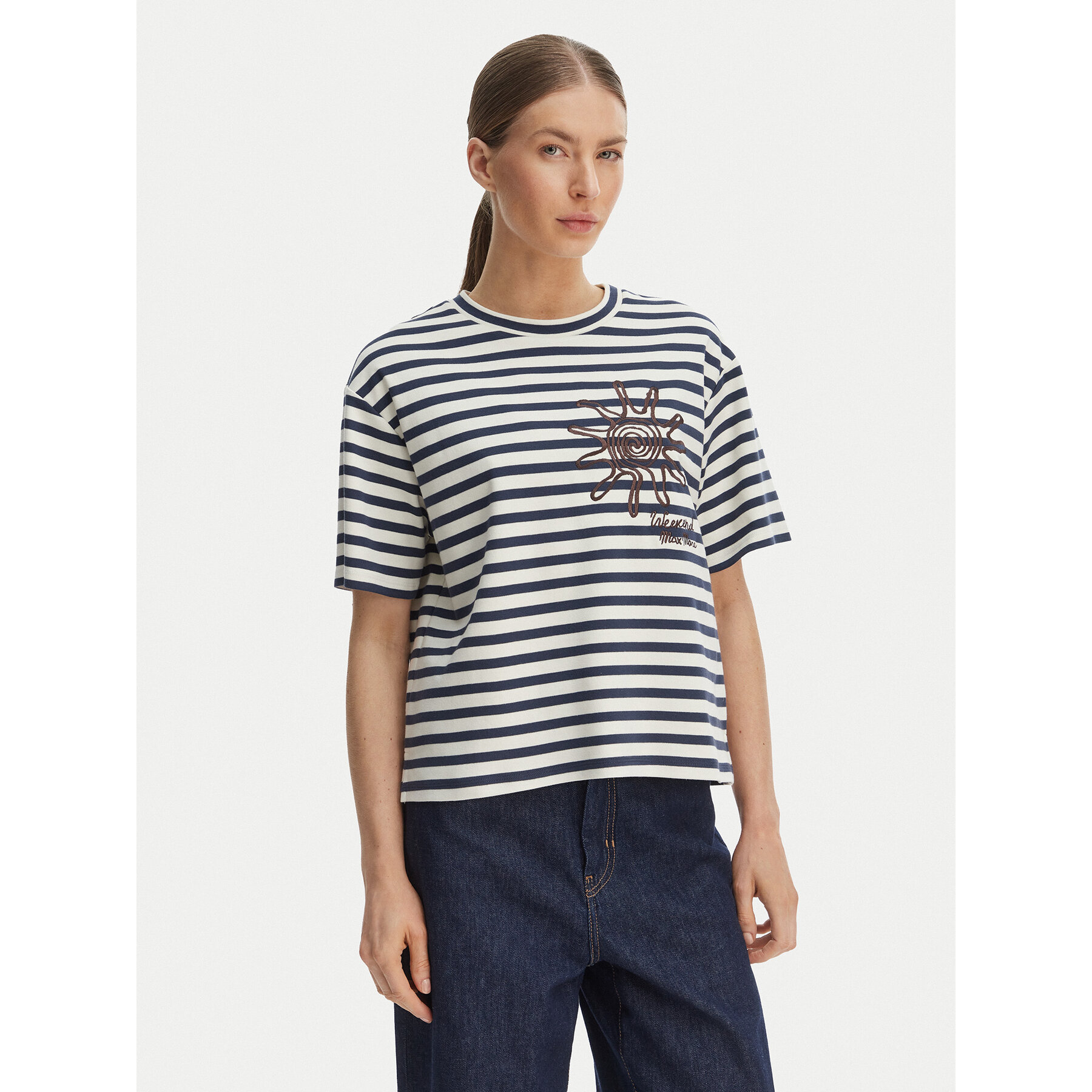 Weekend Max Mara T-Shirt Sabato 2615941112 Dunkelblau Regular Fit