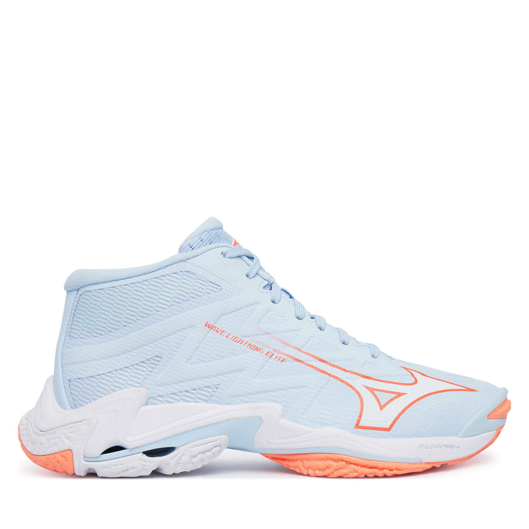 Încălțăminte pentru sporturi de interior Mizuno Wave Lightning Elite Mid V1GC2605 Albastru deschis