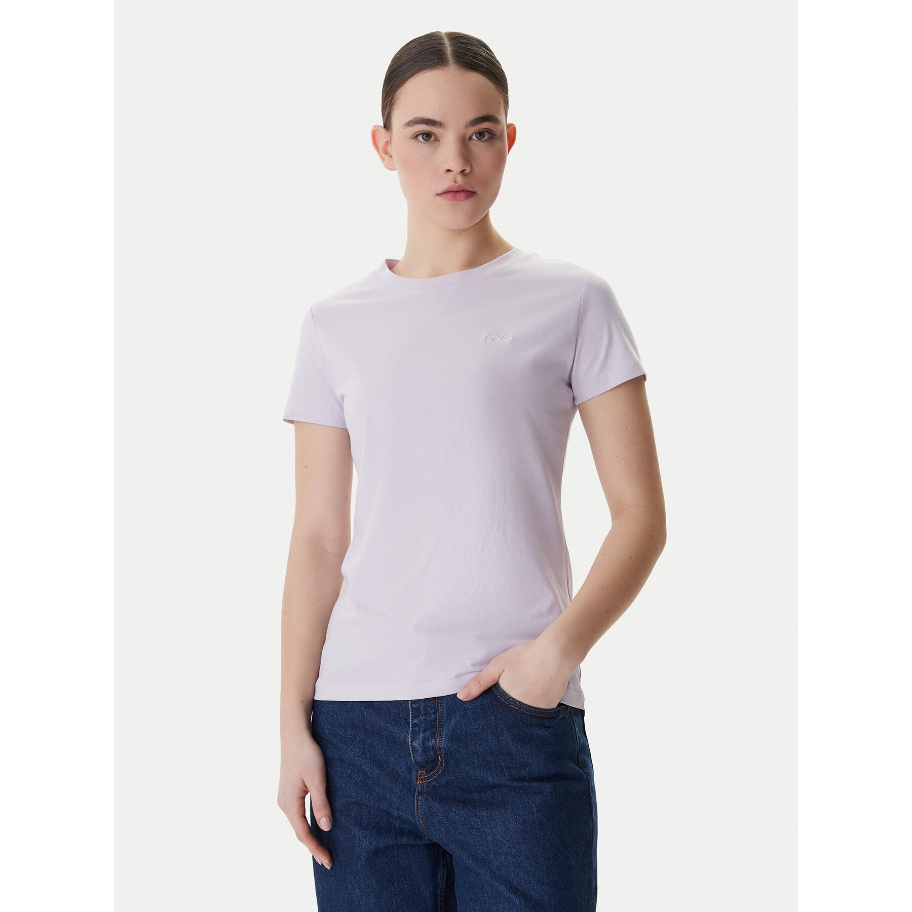 BOSS T-Shirt C_Esogo_1 50506973 Violett Slim Fit