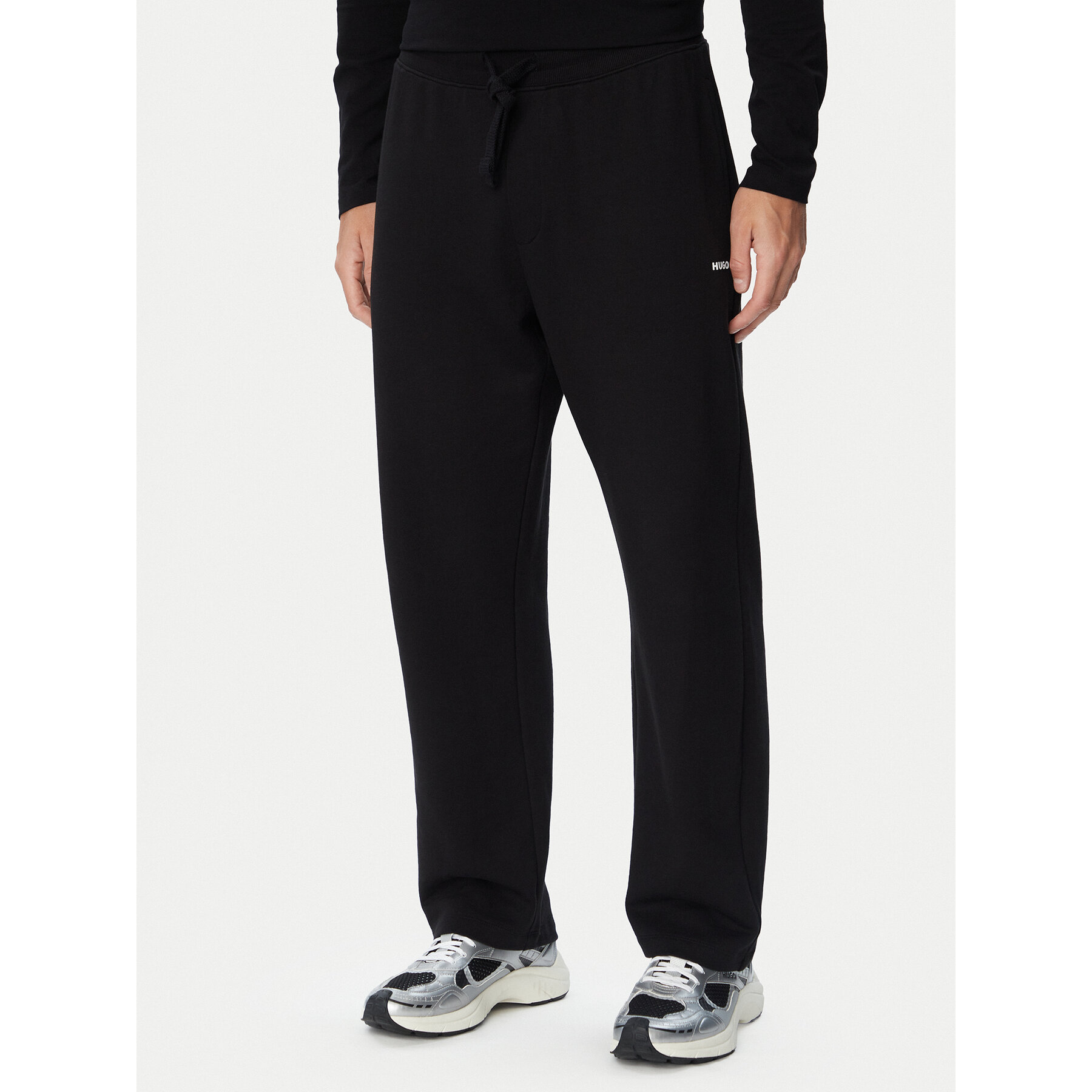 HUGO Jogginghose Deryonte 50569420 Schwarz Regular Fit
