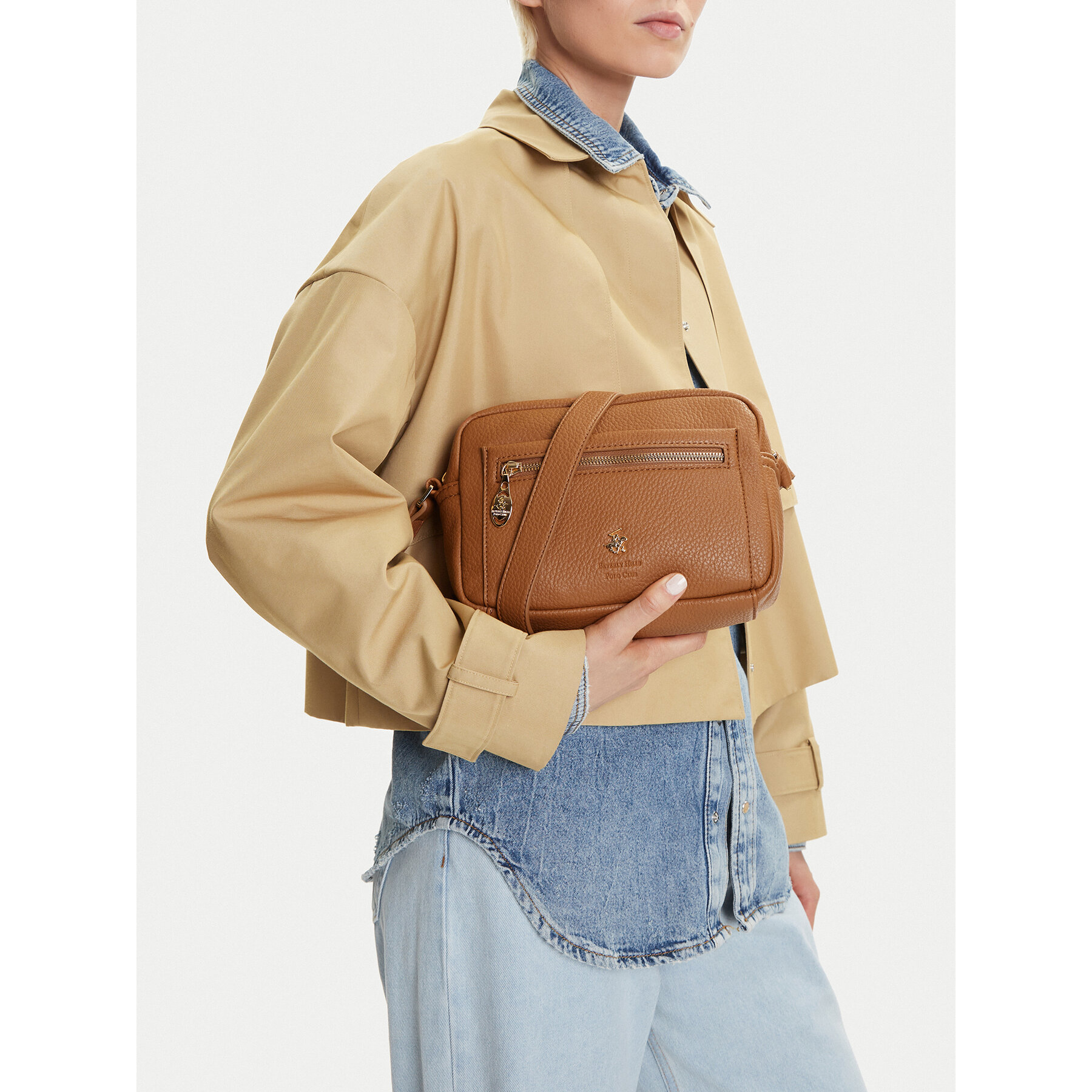 Дамска чанта Beverly Hills Polo Club CEO-BHPC-C-004-08 Кафяв