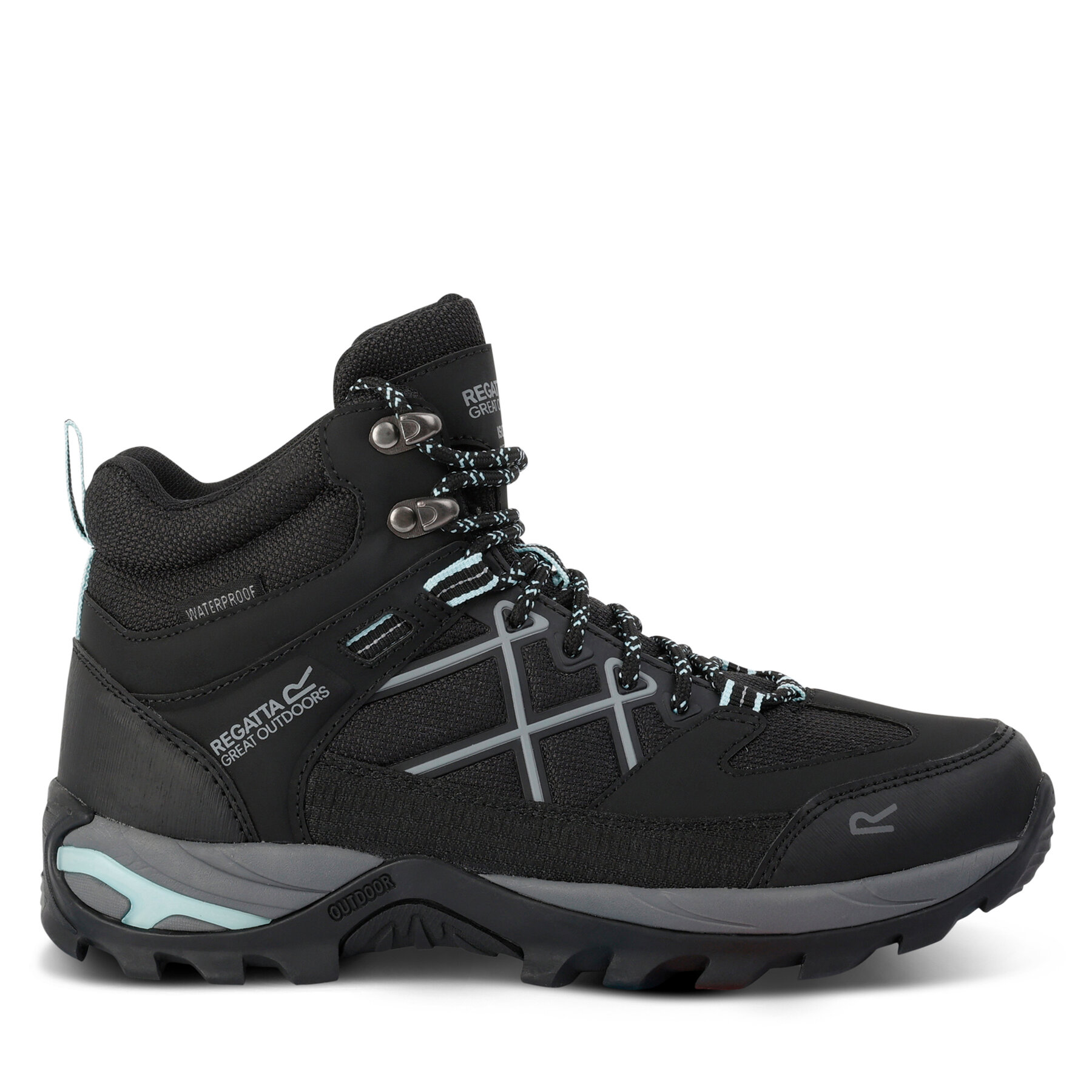 Damen Trekkingschuhe Regatta, Schuhgröße 41, Schwarz, LdySamarisIIIBoot RWF834