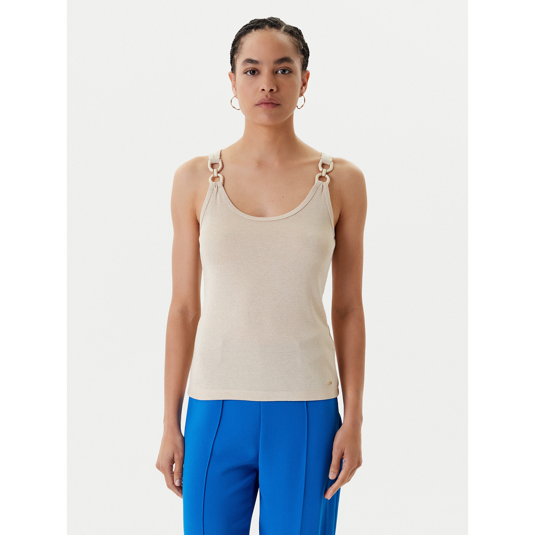 Morgan Top 251-DIDONI Beige Slim Fit