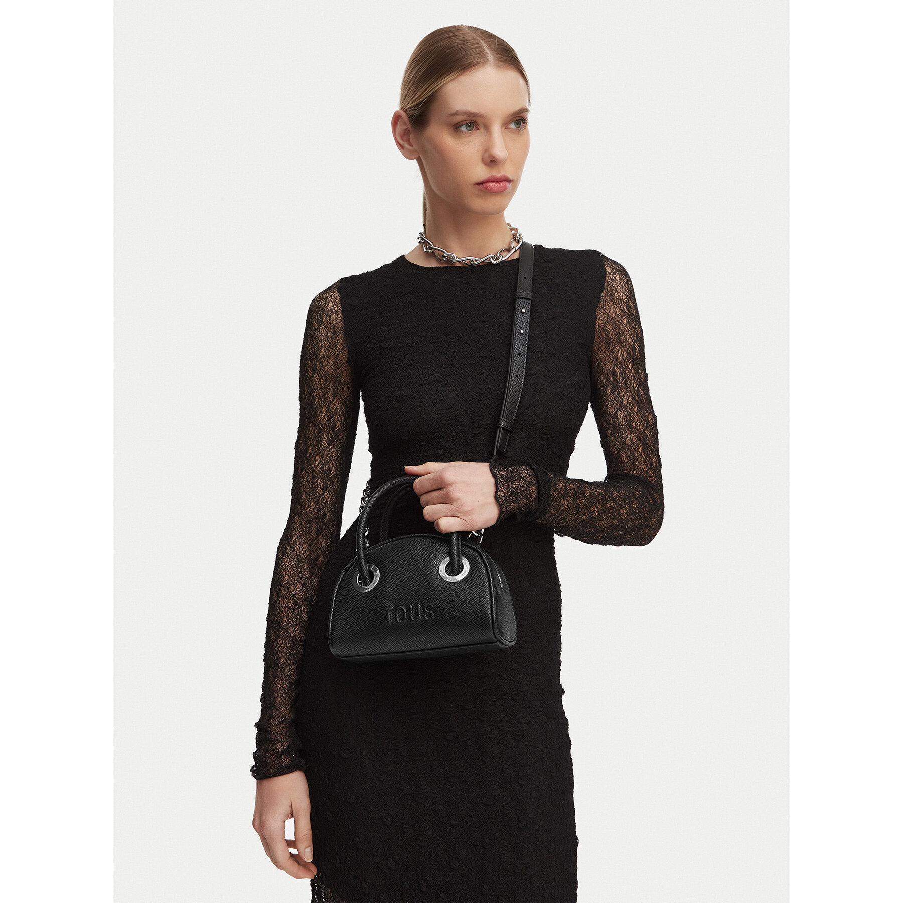 Τσάντα TOUS Poppy 2002202251 Μαύρο