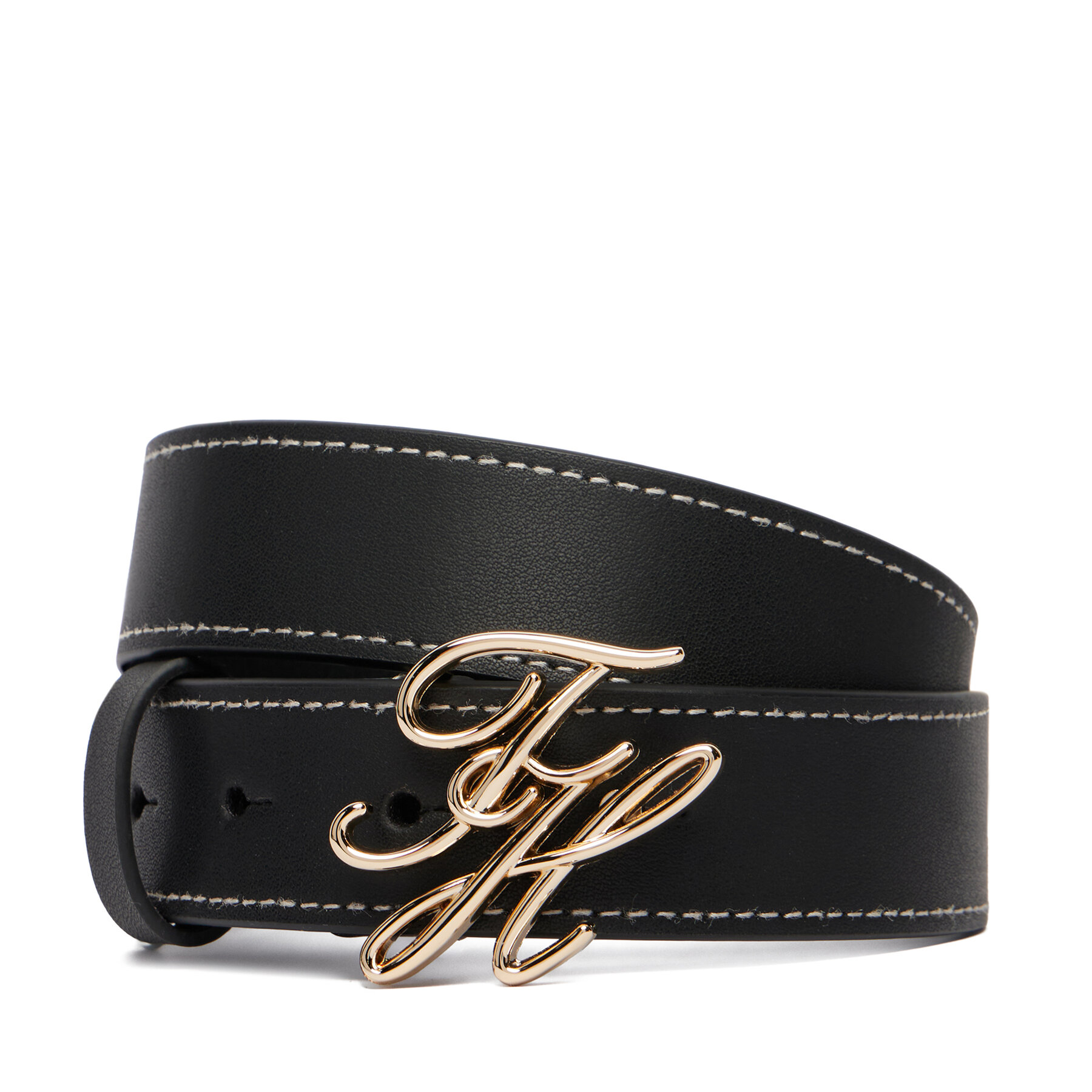 Opasok Tommy Hilfiger Th Script 3.0 AW0AW18568 Tmavomodrá