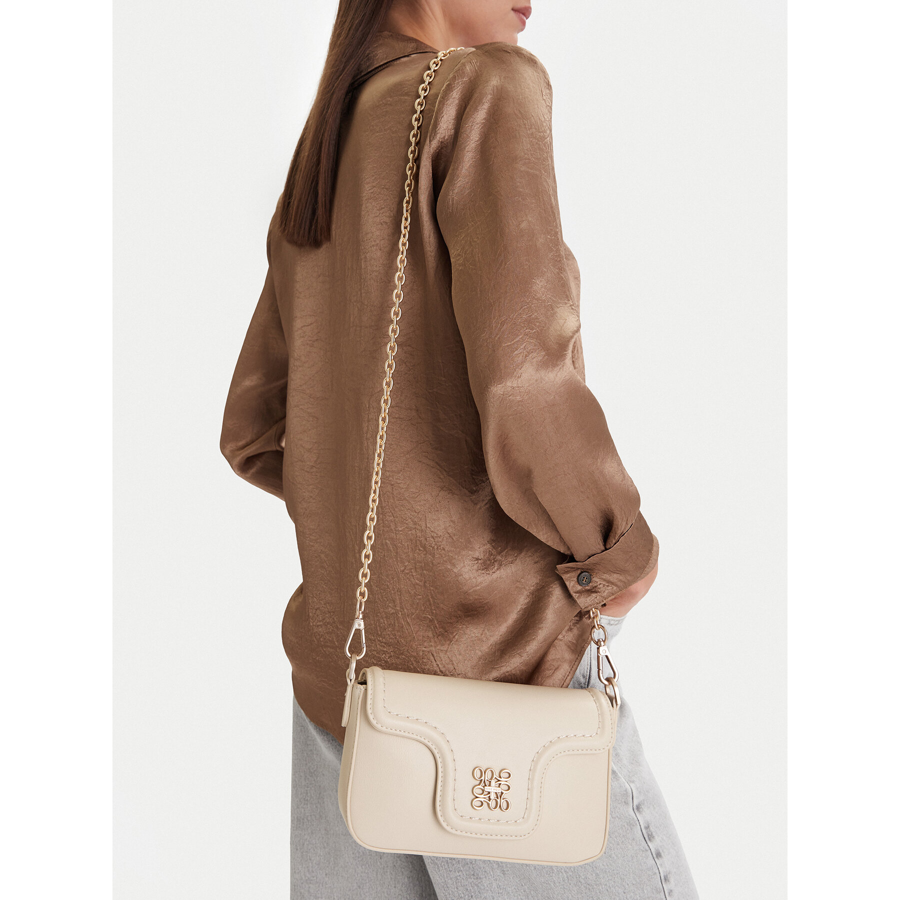 Geantă Nine West CEO-Tessa-KY257 Écru