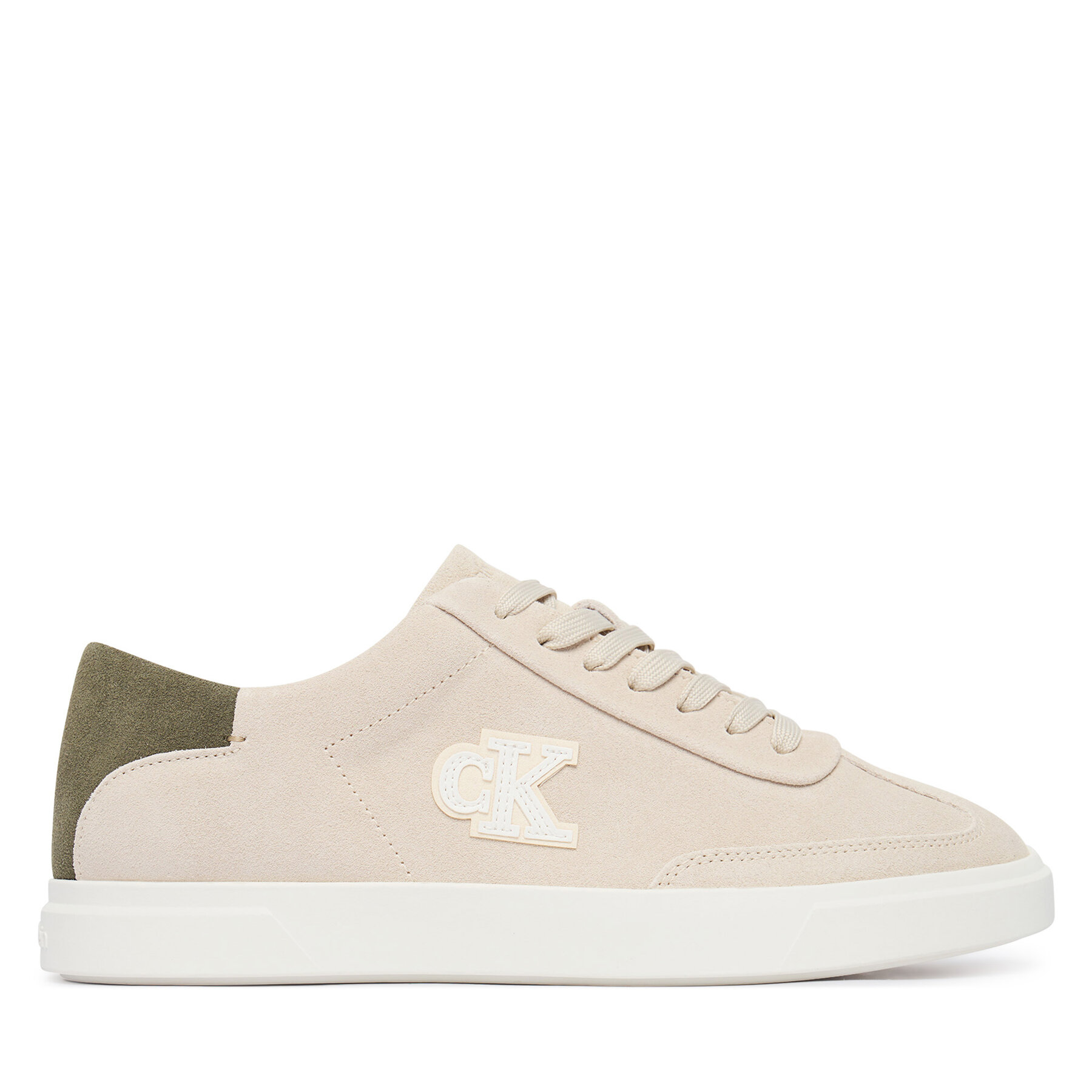 Sneakersy Calvin Klein Low Pro Cups Wt Suede Mg HW0HW03144 Béžová