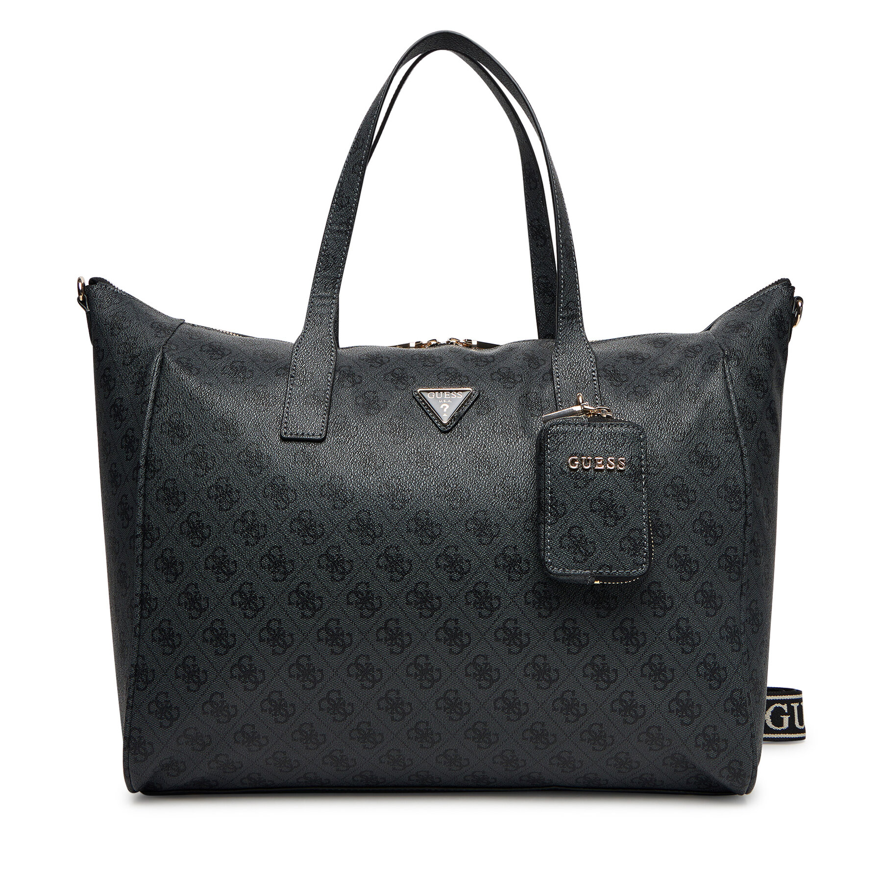 Guess Τσάντα Σαββατοκύριακου Guess Latona Travel TWLB92 11017 Μαύρο