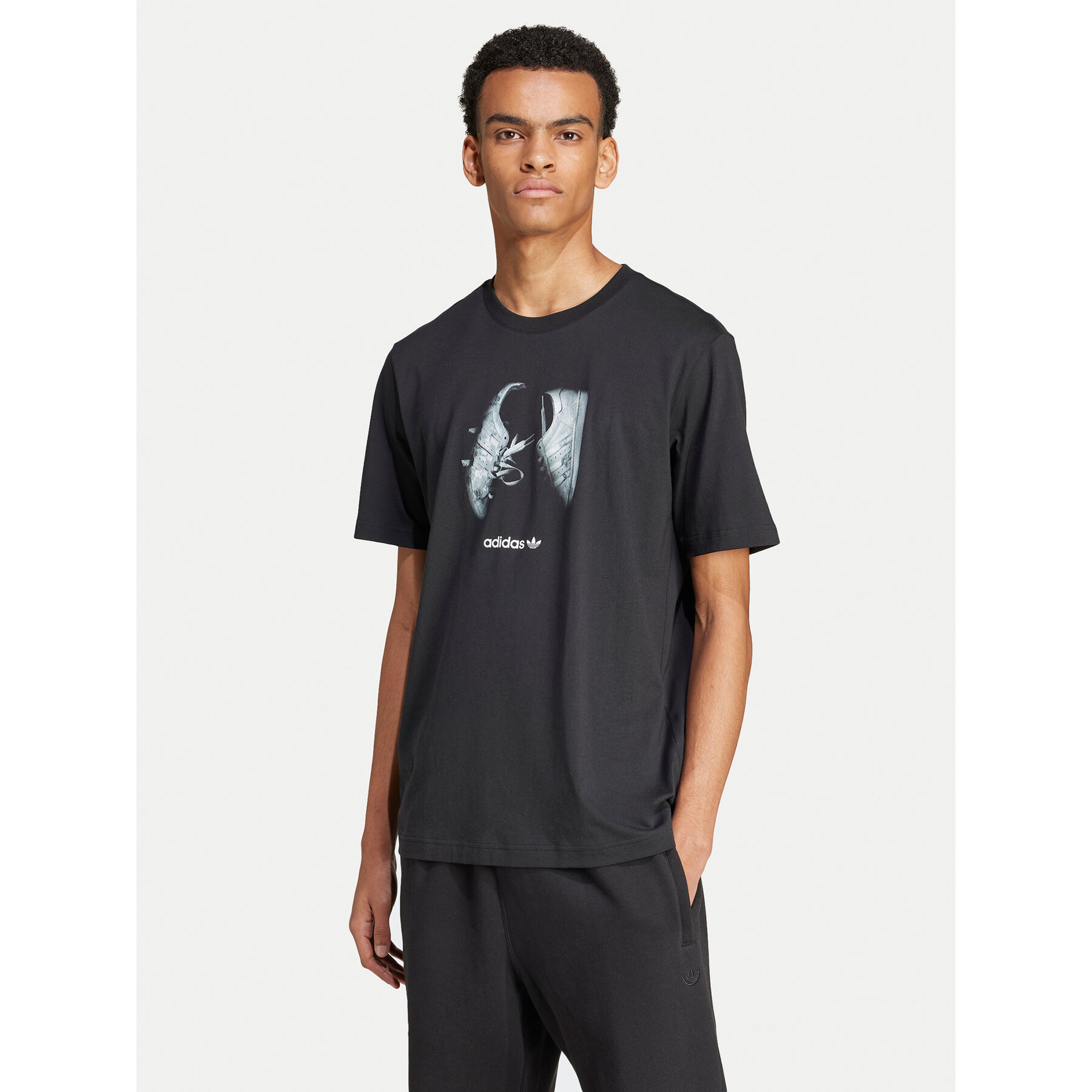 adidas adidas T-Shirt Supply Street IY3431 Μαύρο Regular Fit