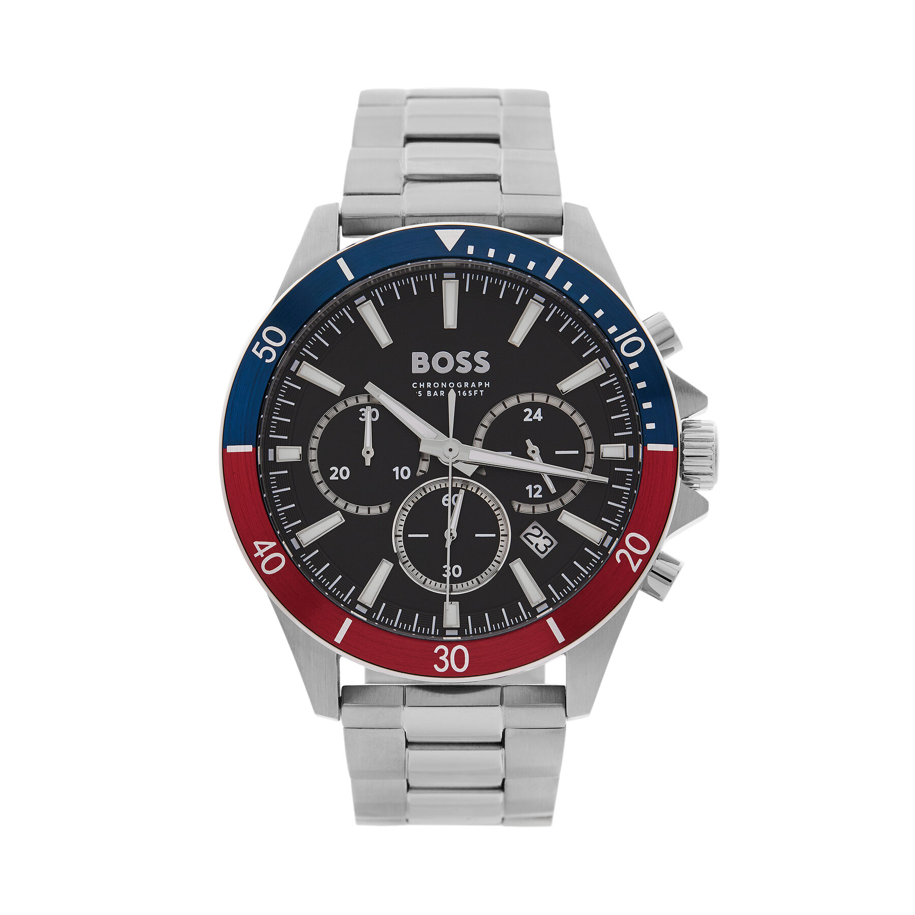 Męski BOSS Zegarek Srebrny Troper 1514108