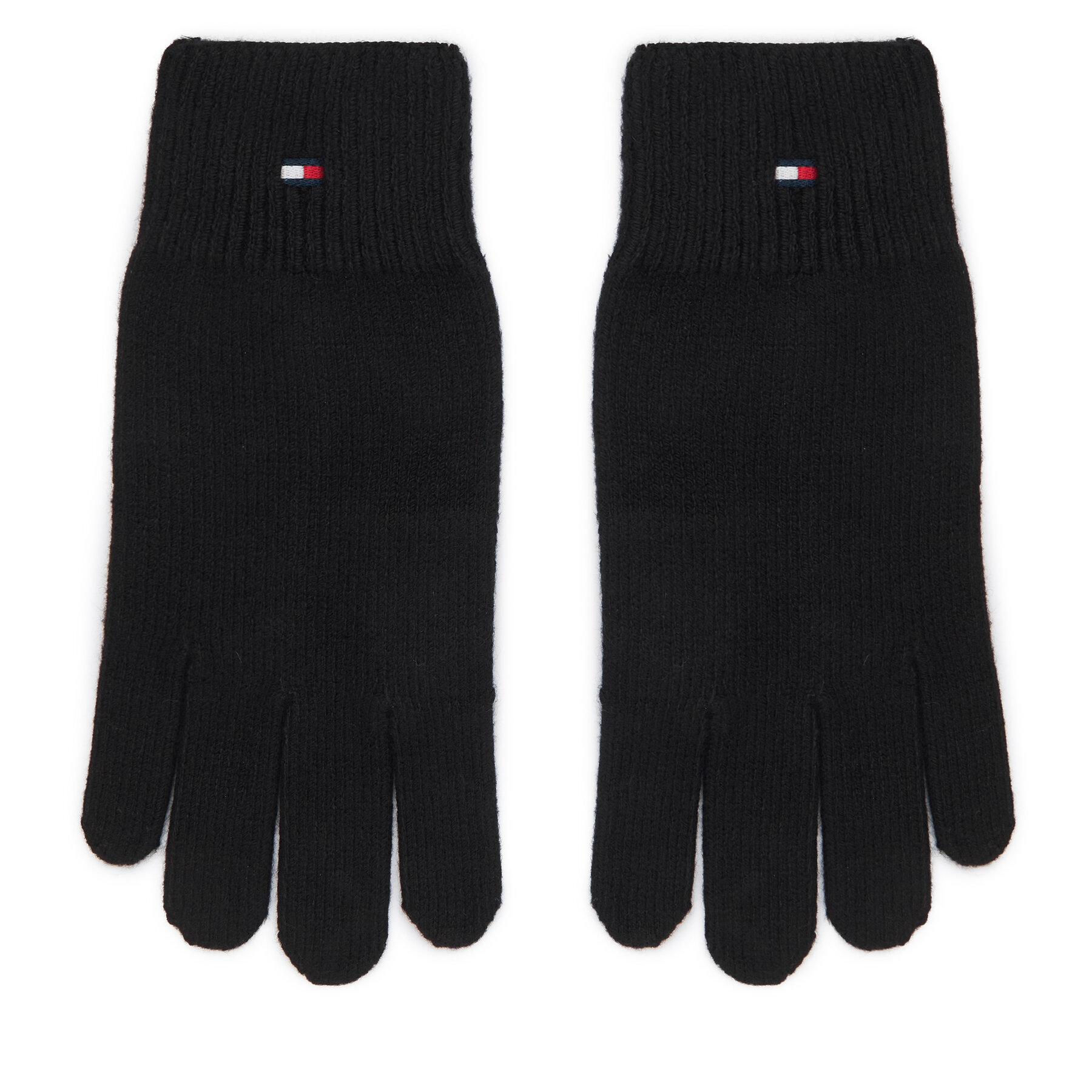 Ženske rokavice Tommy Hilfiger Flag AW0AW19131 Črna