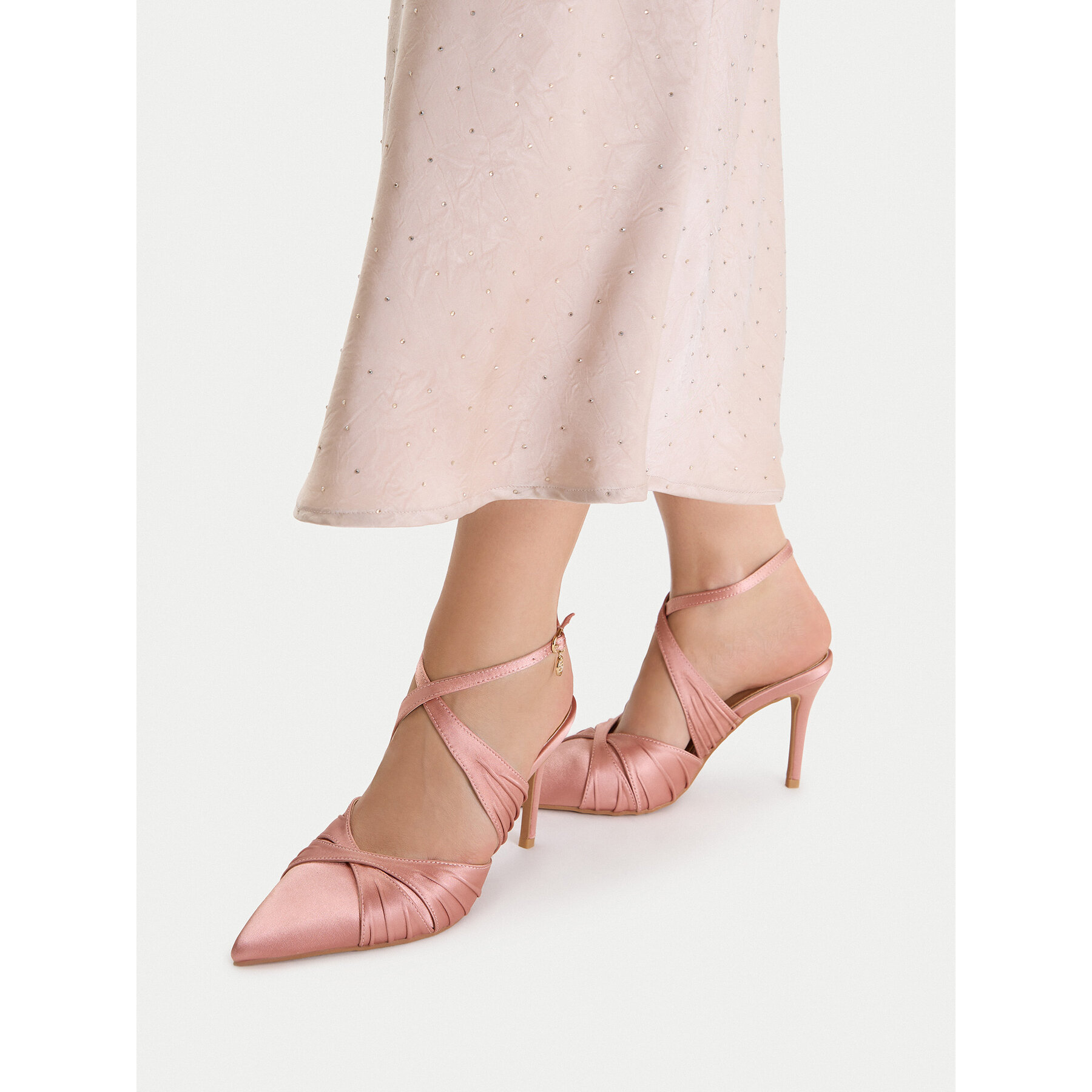 Pantofi cu toc subțire Nine West CEO-259-73 02 Roz