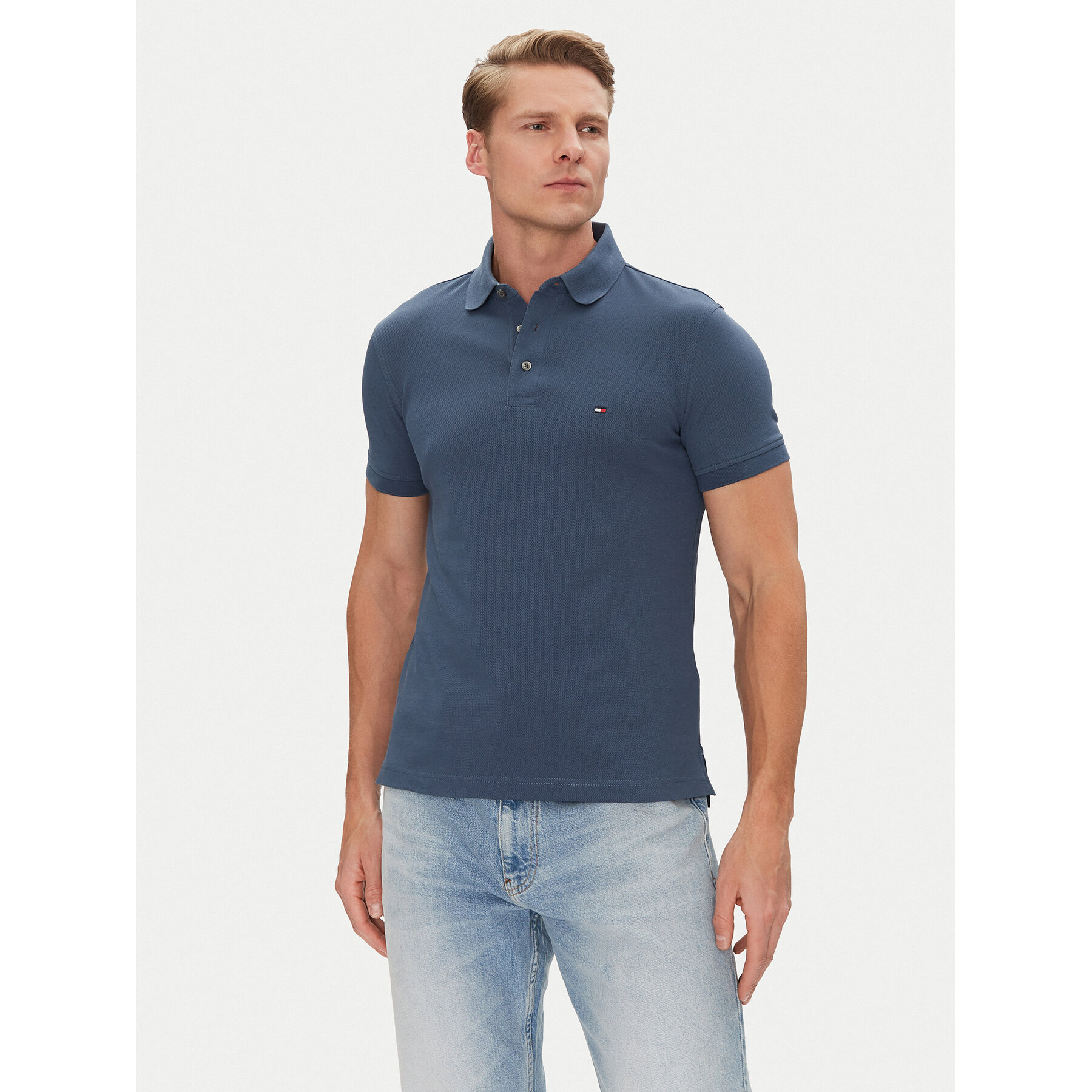 Tommy Hilfiger Polo 1985 MW0MW17771 Blu Slim Fit